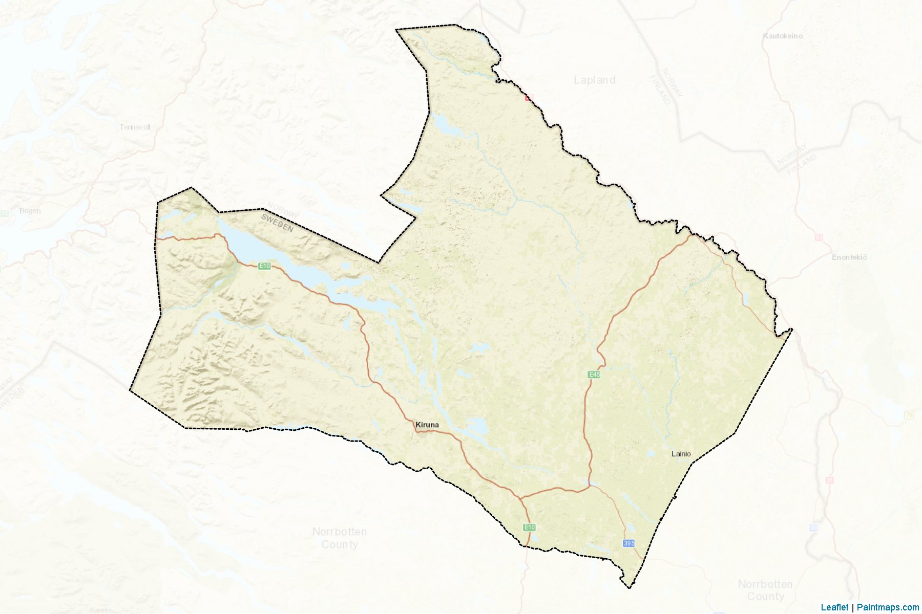 Kiruna (Norrbotten) Map Cropping Samples-2