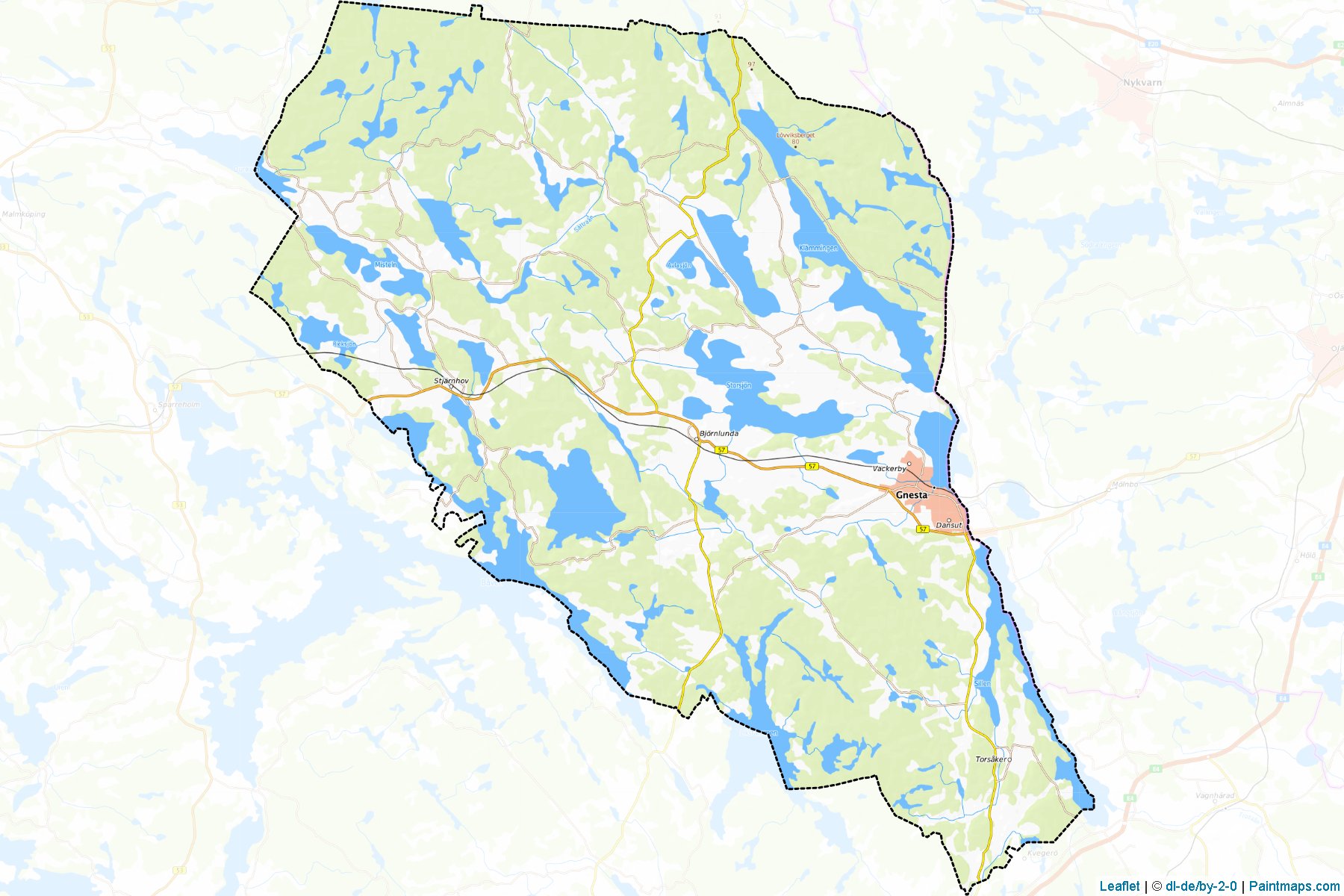 Gnesta (Sodermanland) Map Cropping Samples-1