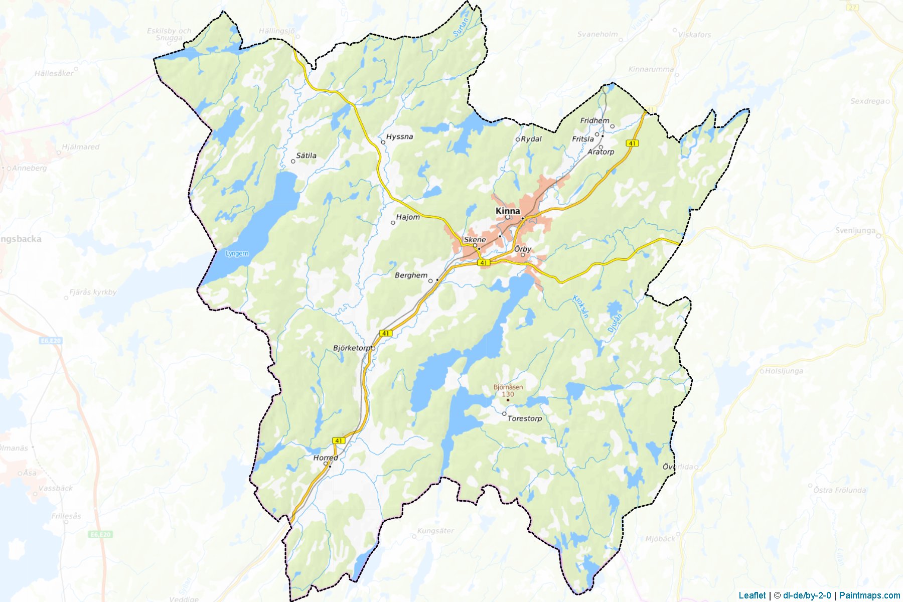 Mark (Västra Götaland ili) Haritası Örnekleri-1