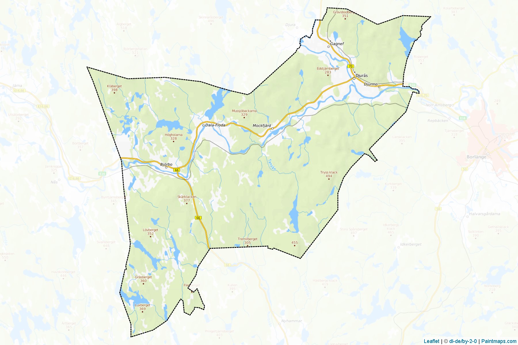 Gagnef (Dalarna) Map Cropping Samples-1