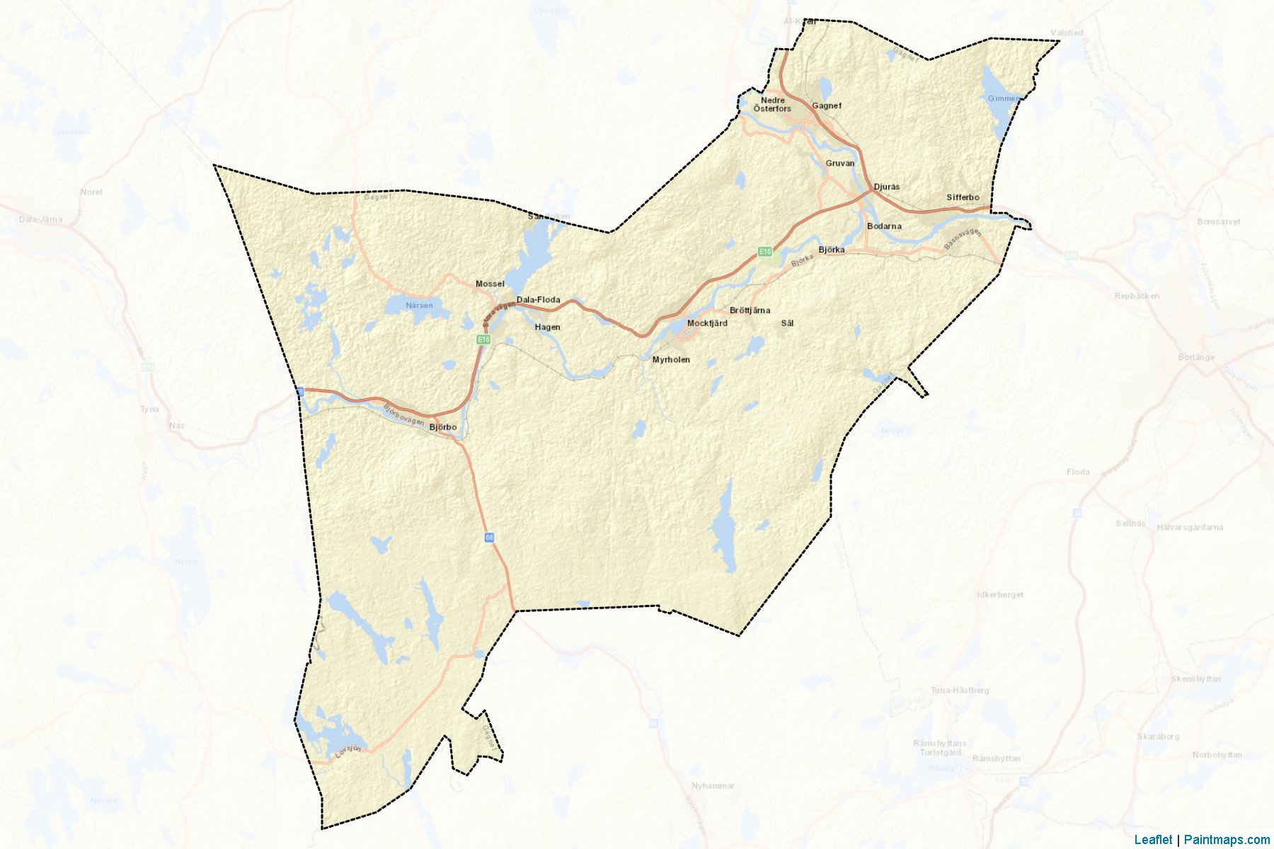 Gagnef (Dalarna) Map Cropping Samples-2