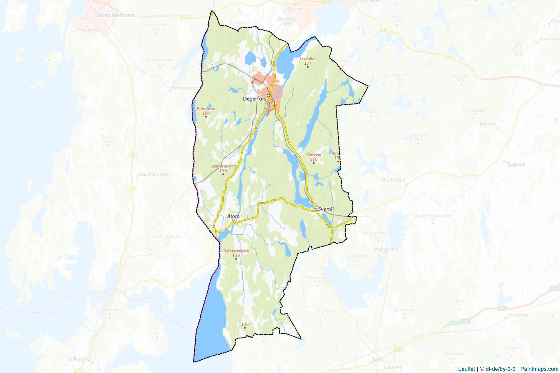 Degerfors (Örebro ili) Haritası Örnekleri-1