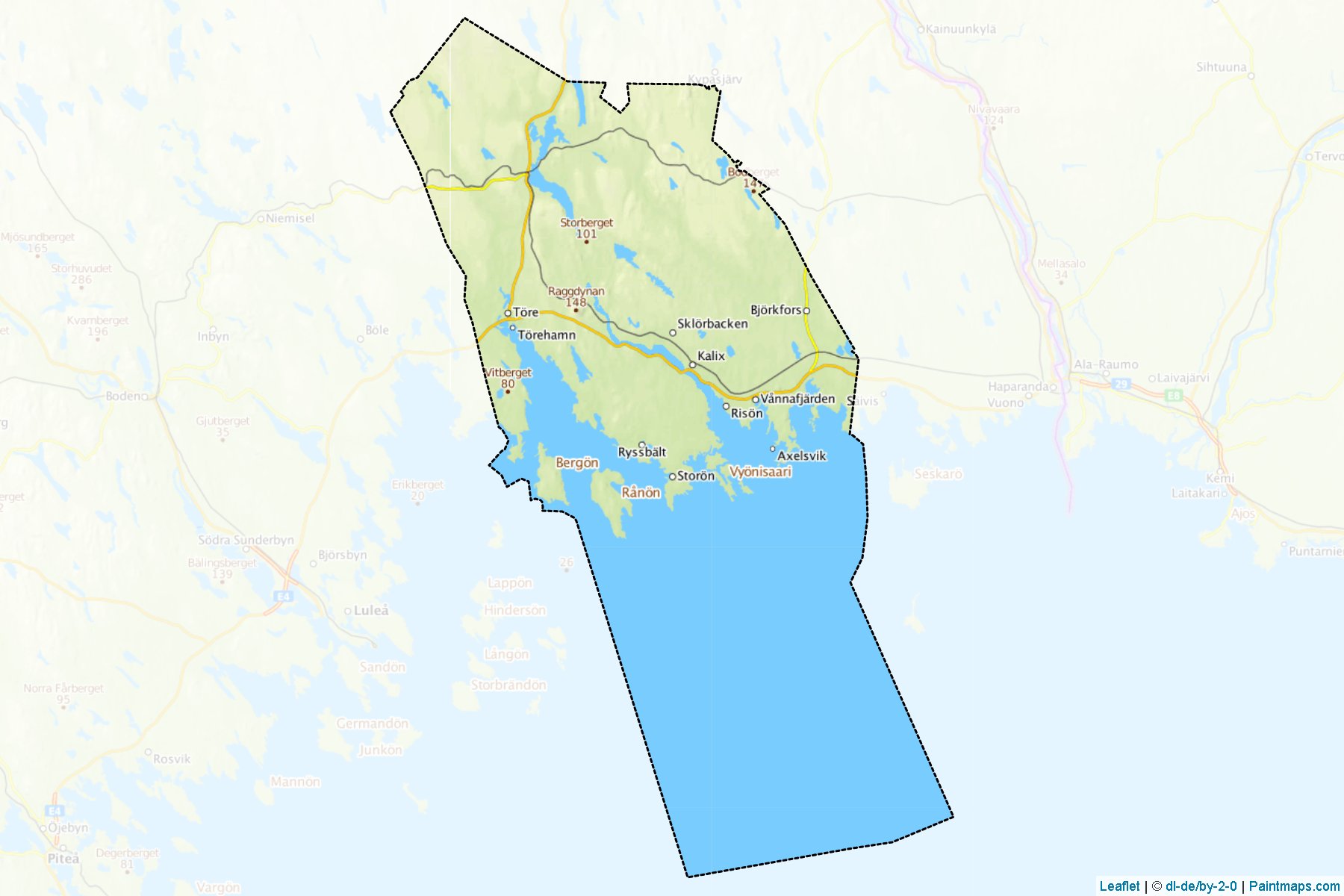 Kalix (Norrbotten ili) Haritası Örnekleri-1