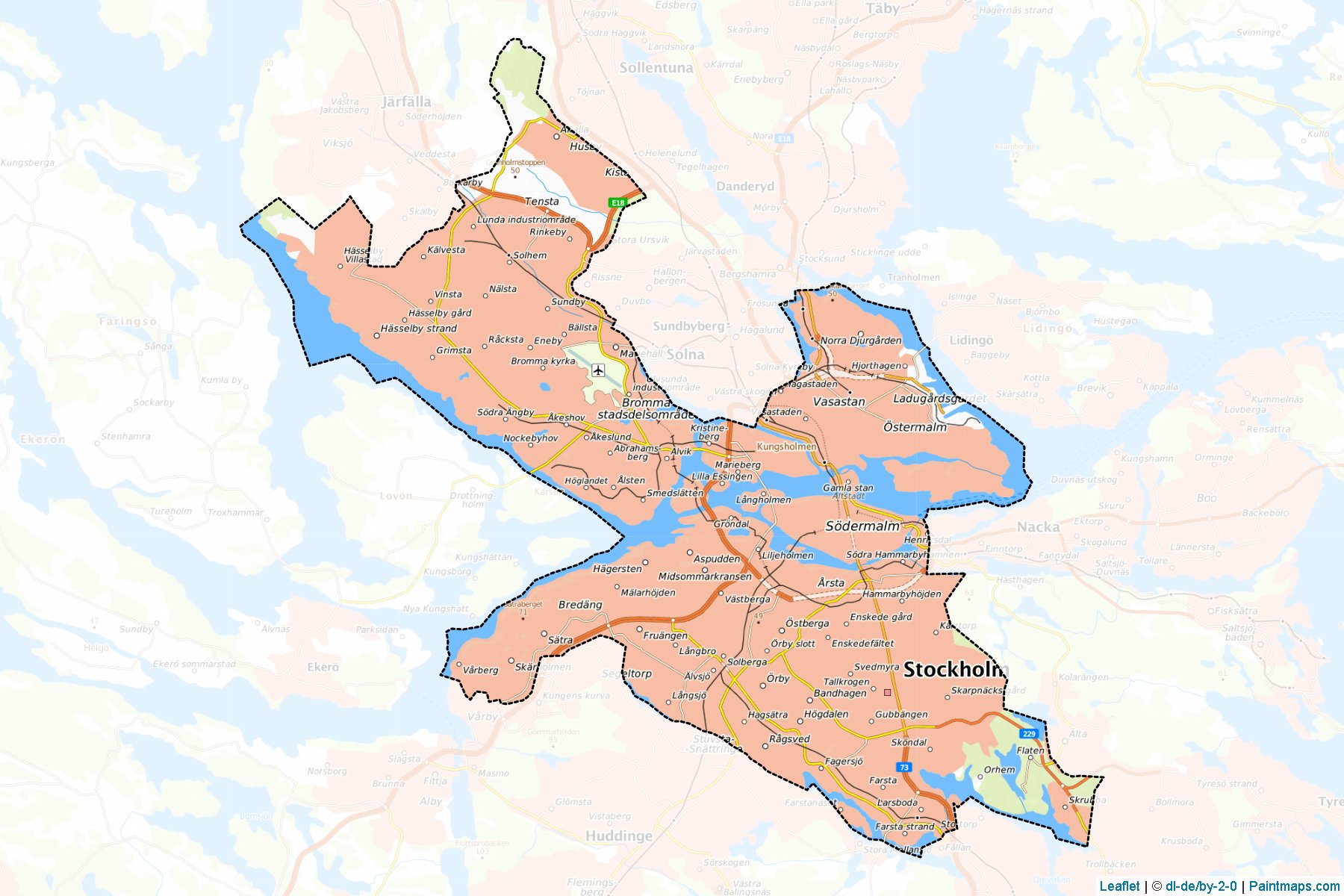 Stockholm (Stockholm) Map Cropping Samples-1