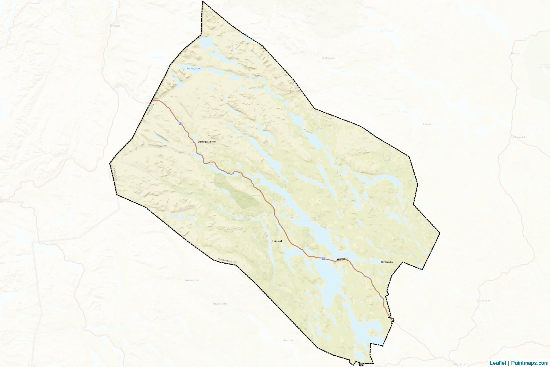 Arjeplog (Norrbotten) Map Cropping Samples-2