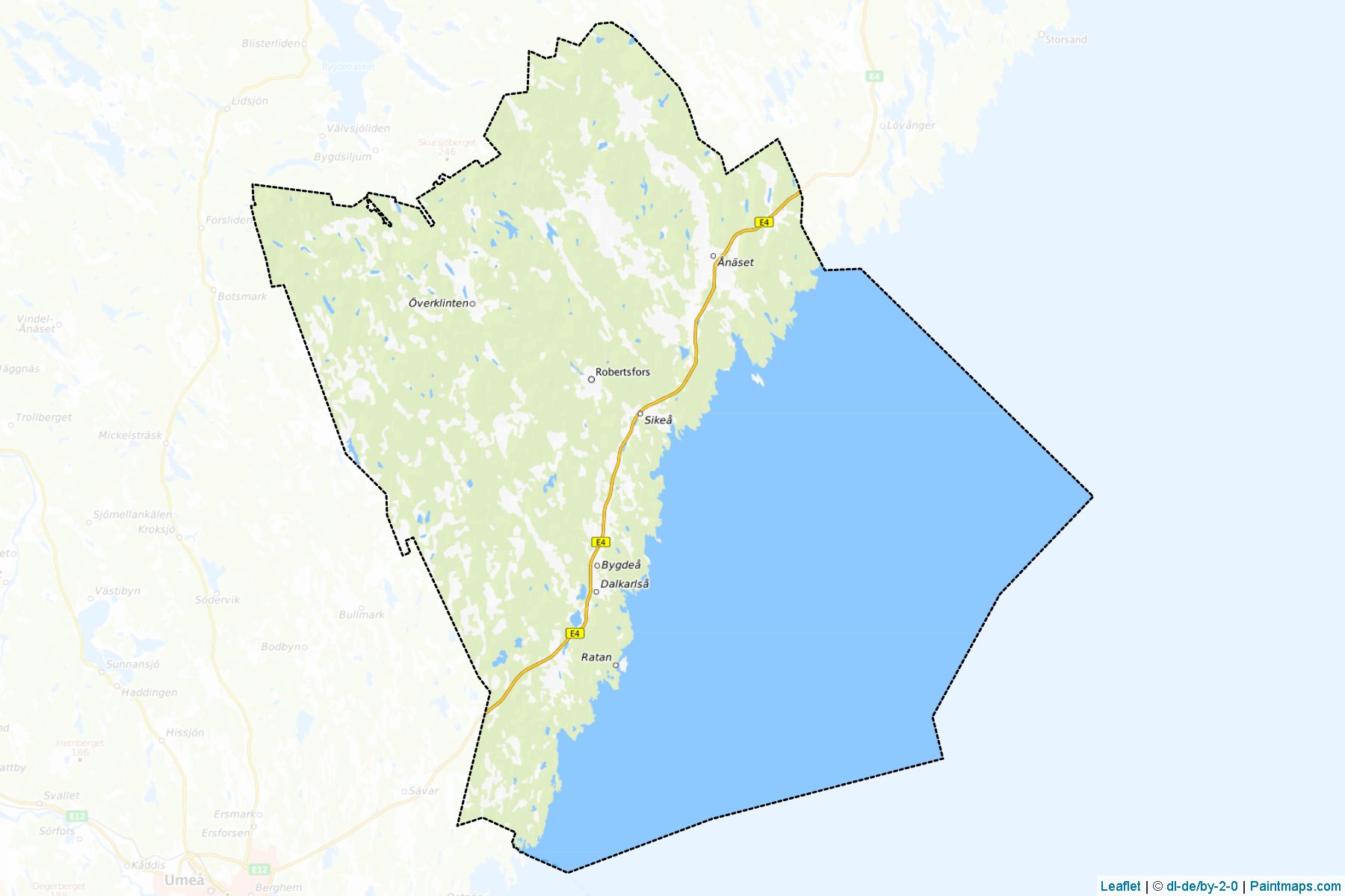 Robertsfors (Vasterbotten County) Map Cropping Samples-1