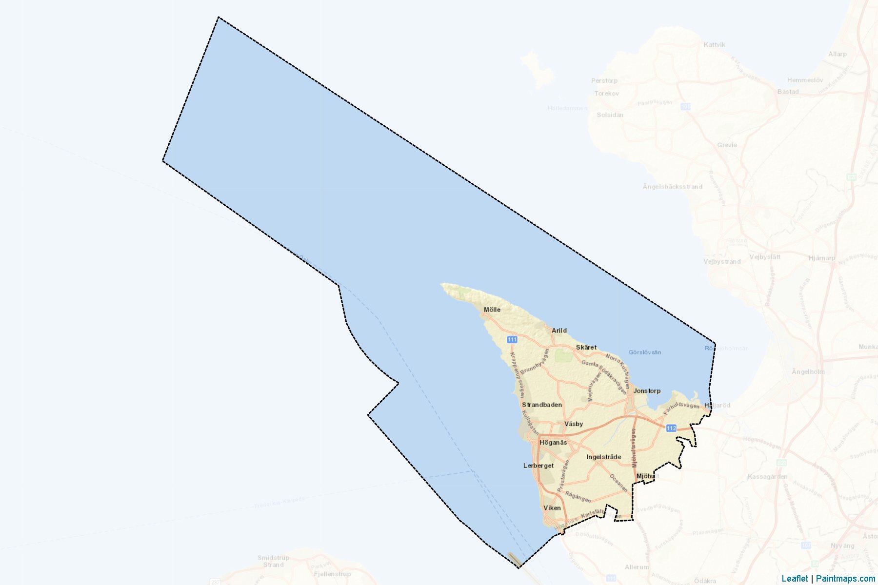 Muestras de recorte de mapas Hoganas (Scania)-2