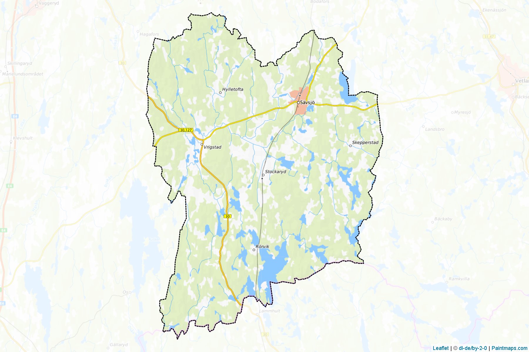 Savsjo (Jonkoping) Map Cropping Samples-1