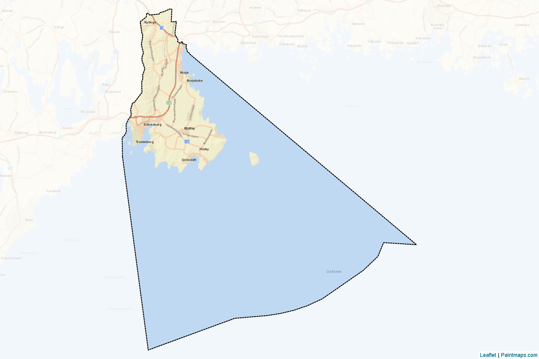 Solvesborg (Blekinge) Map Cropping Samples-2