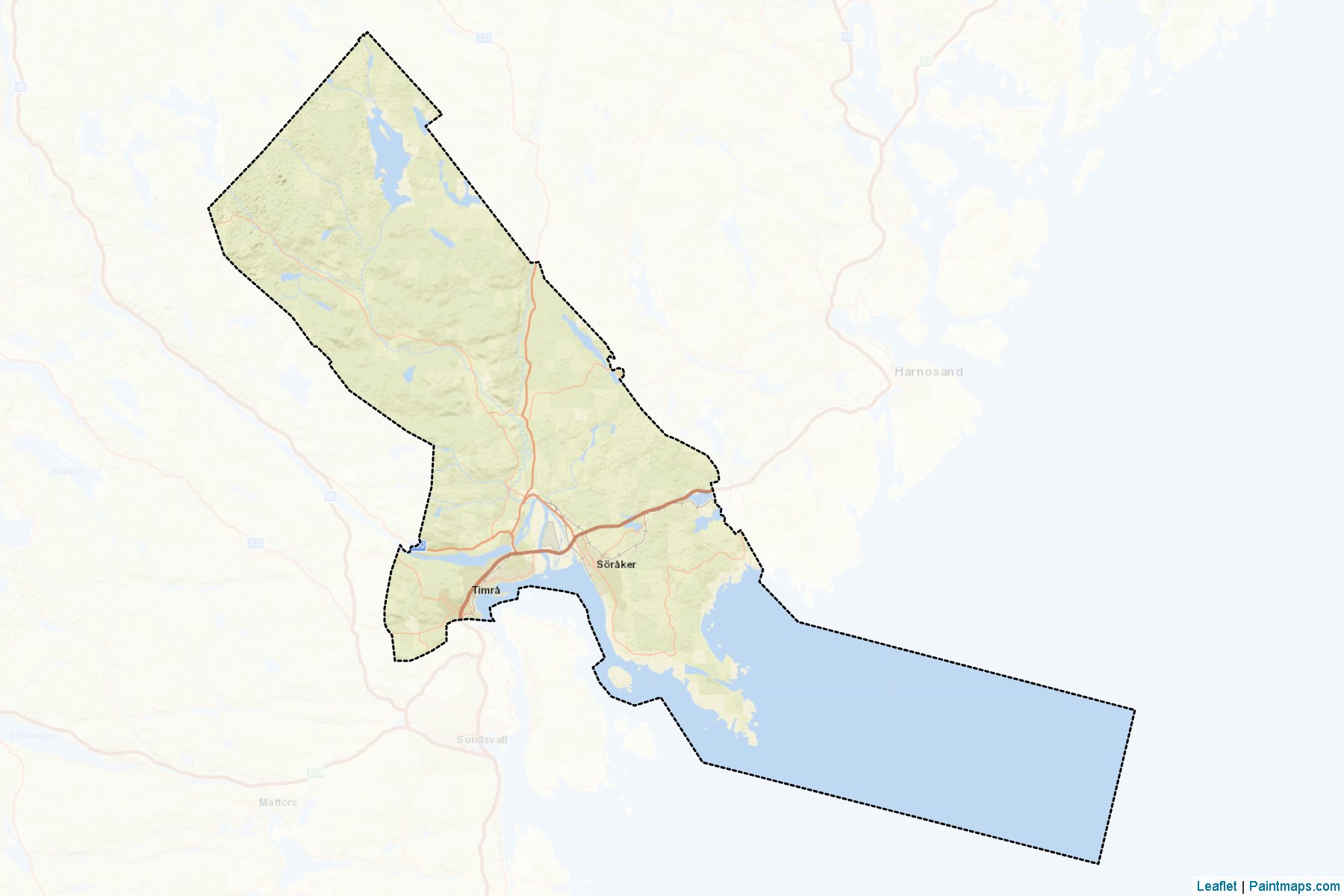 Timra (Vasternorrland) Map Cropping Samples-2