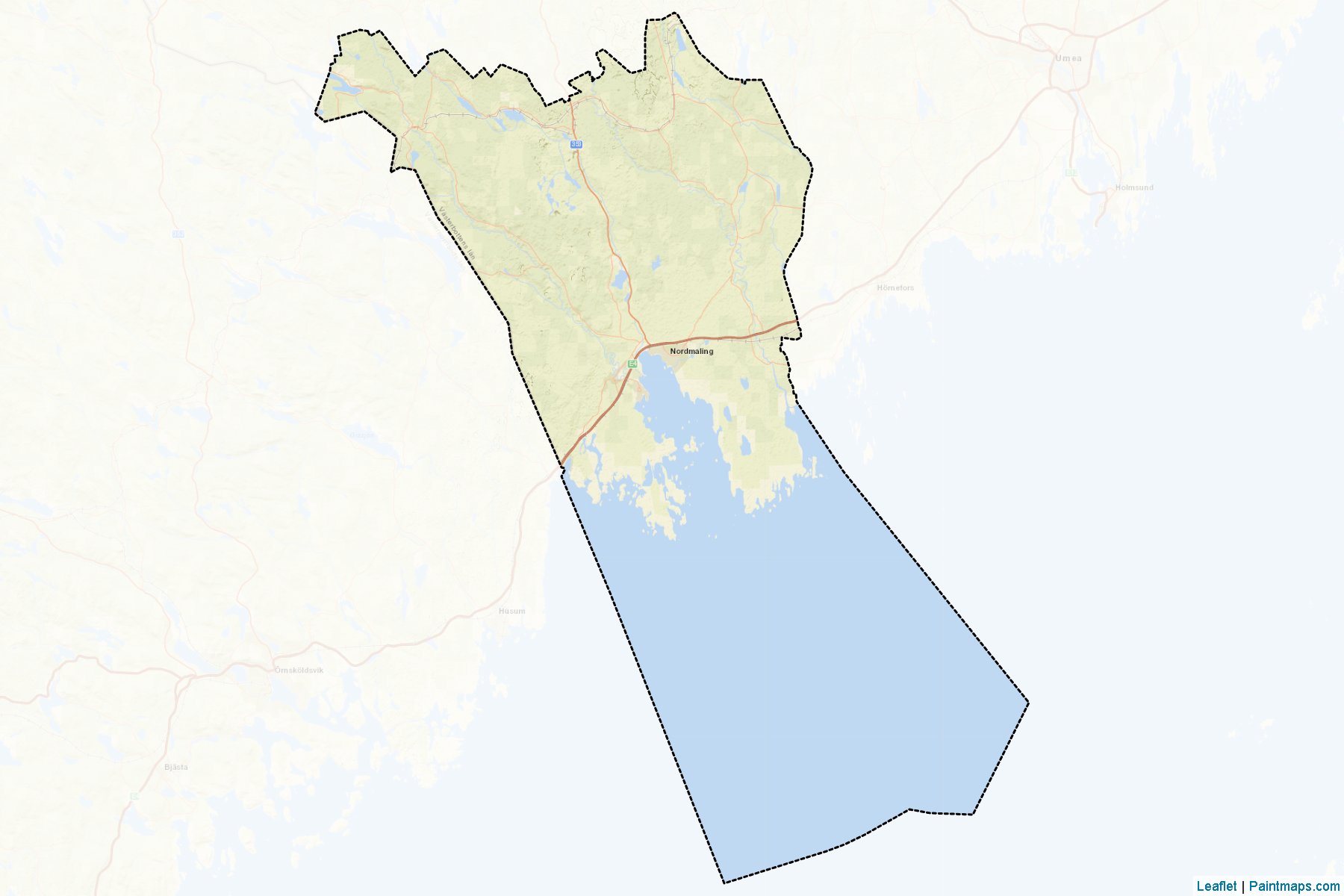 Nordmaling (Vasterbotten County) Map Cropping Samples-2