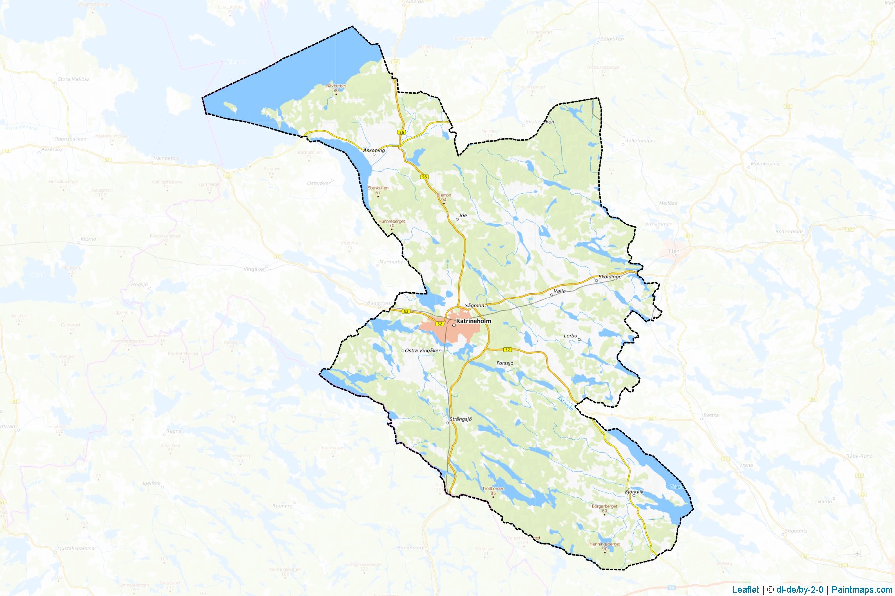 Katrineholm (Sodermanland) Map Cropping Samples-1