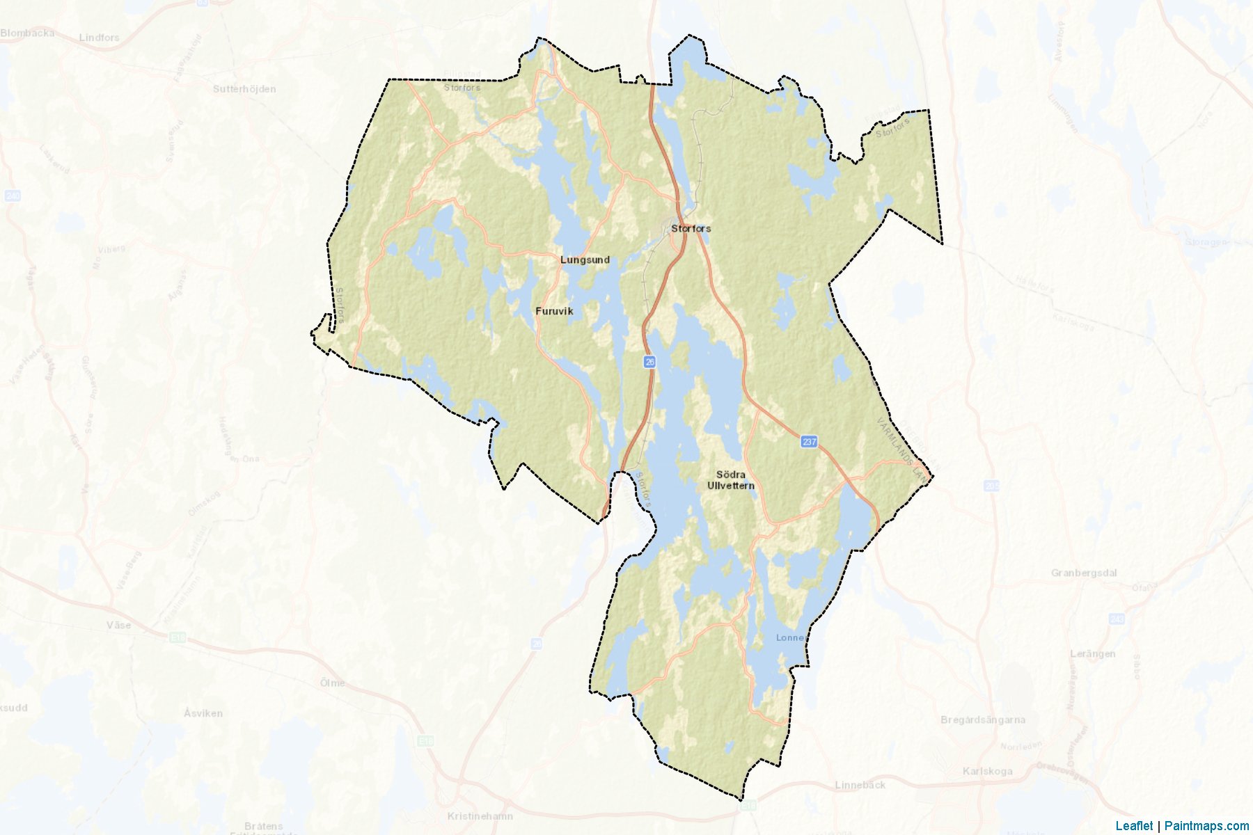 Storfors (Varmland) Map Cropping Samples-2