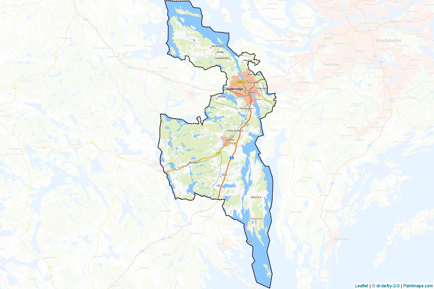 Sodertalje (Stockholm) Map Cropping Samples-1