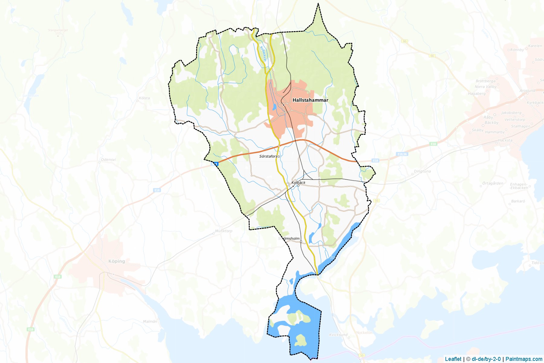 Hallstahammar (Vastmanland) Map Cropping Samples-1