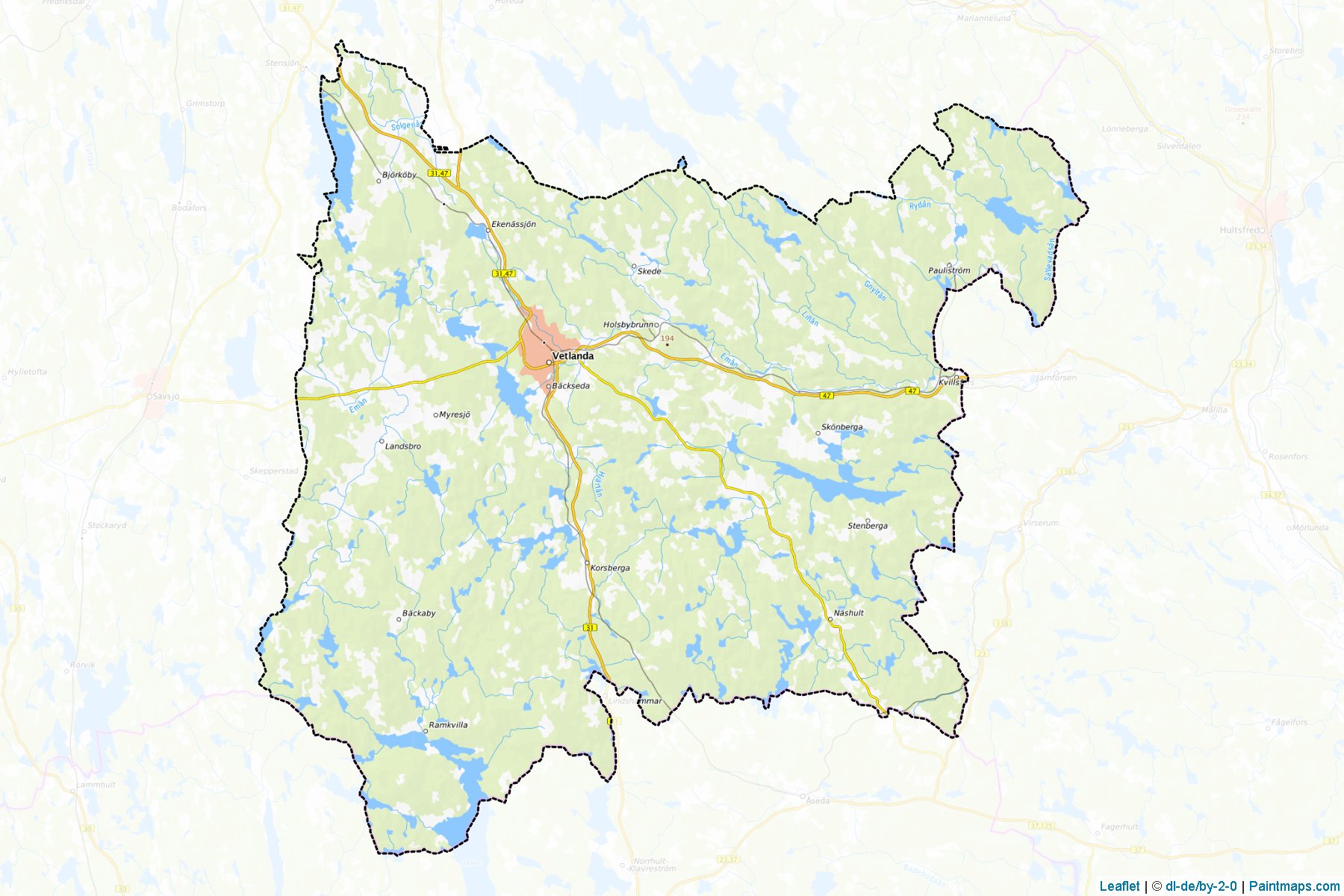 Vetlanda (Jonkoping) Map Cropping Samples-1