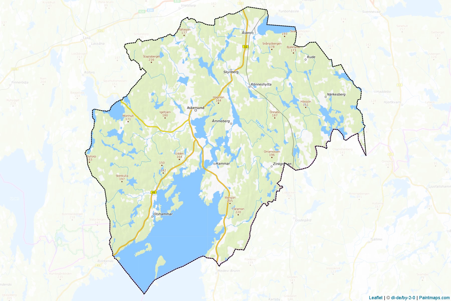 Askersund (Orebro) Map Cropping Samples-1