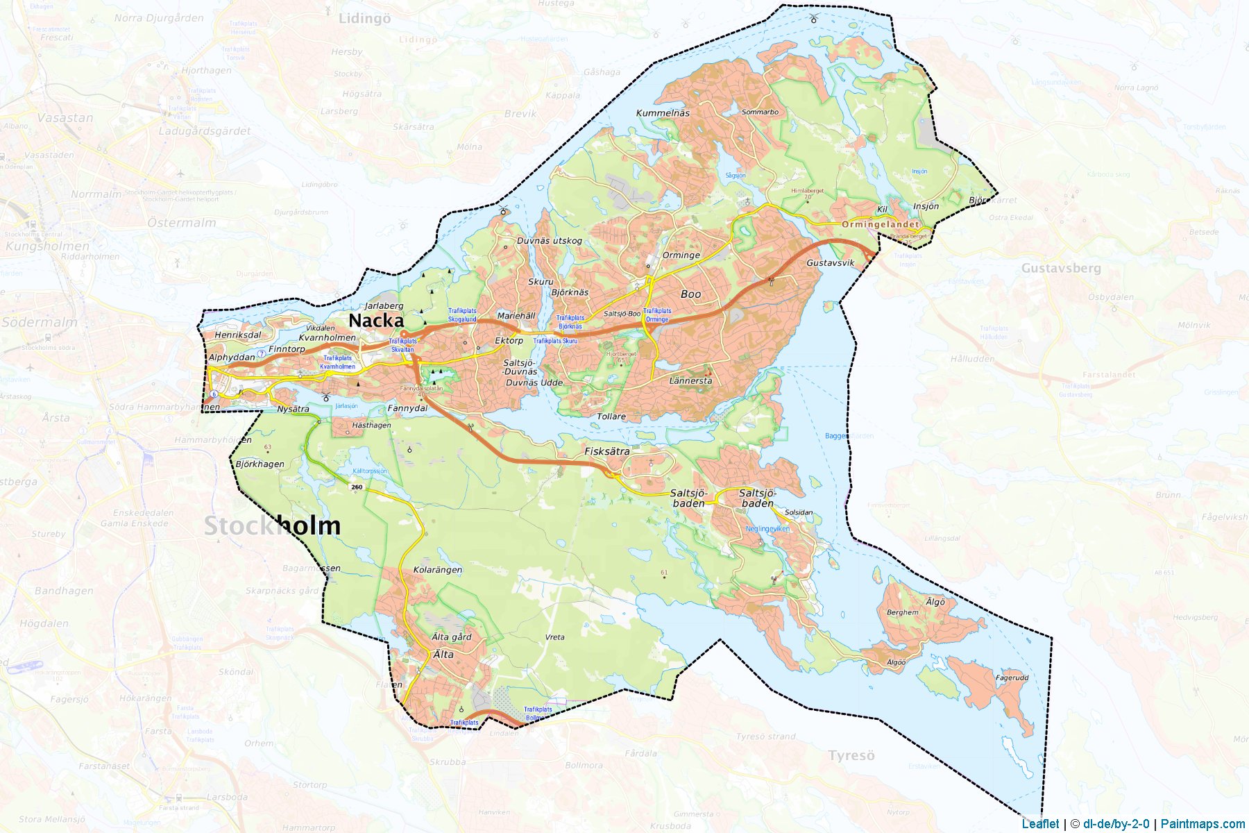 Nacka (Stockholm) Map Cropping Samples-1