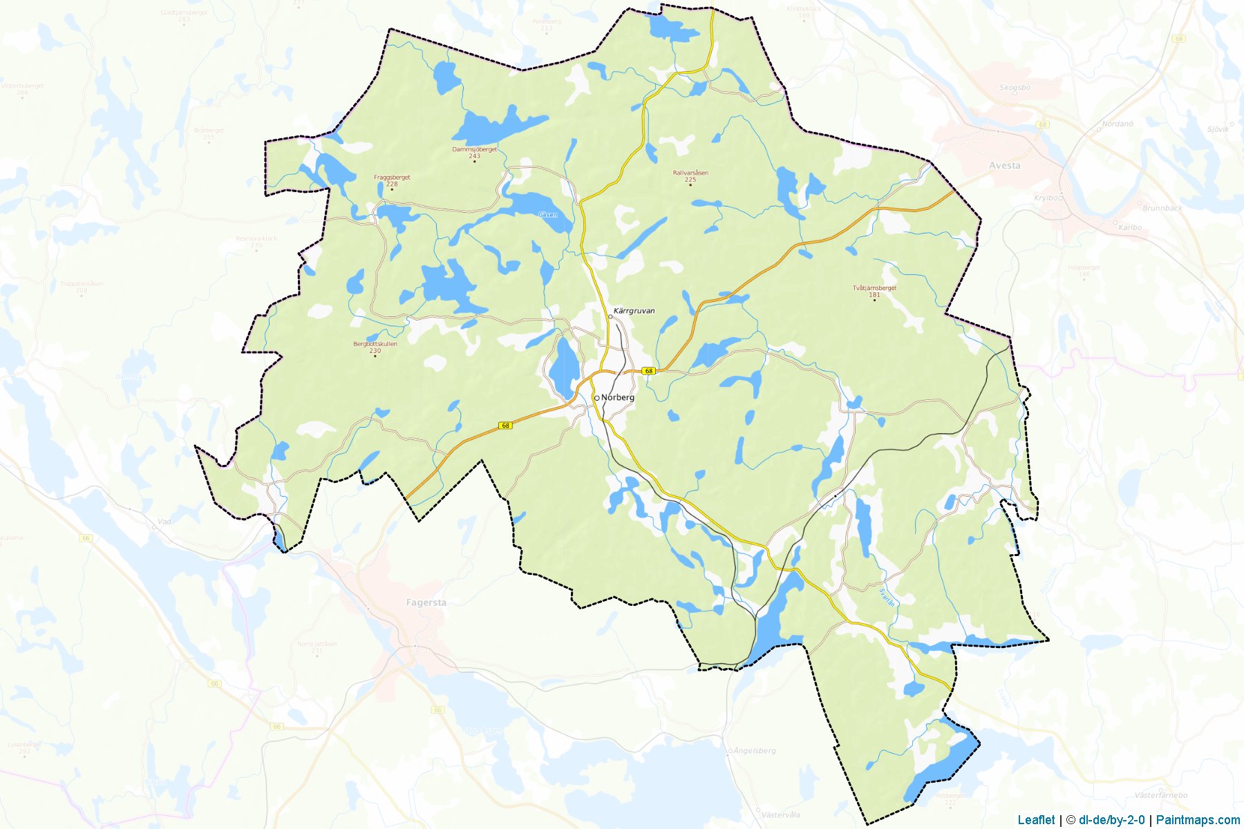 Norberg (Vastmanland) Map Cropping Samples-1