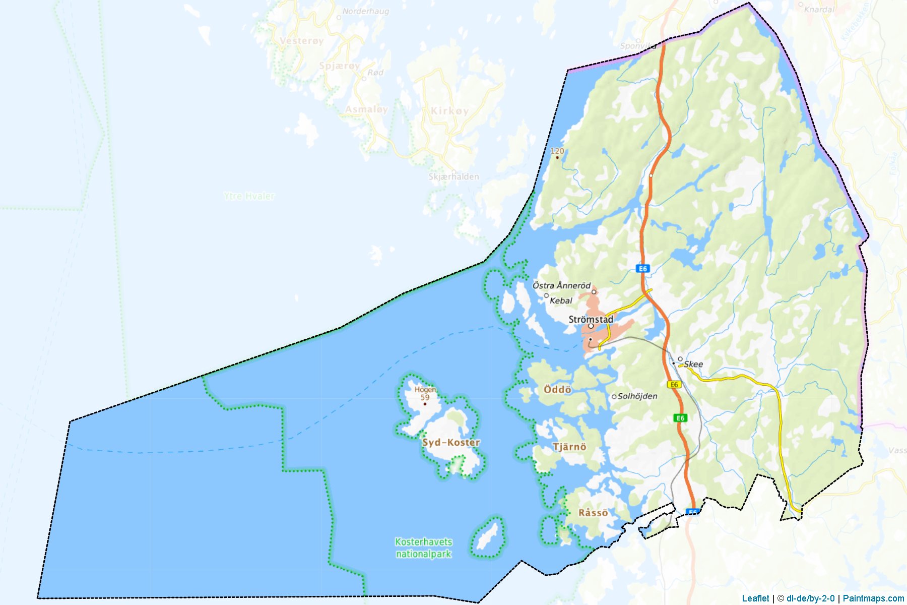 Stromstad (Vastra Gotaland) Map Cropping Samples-1