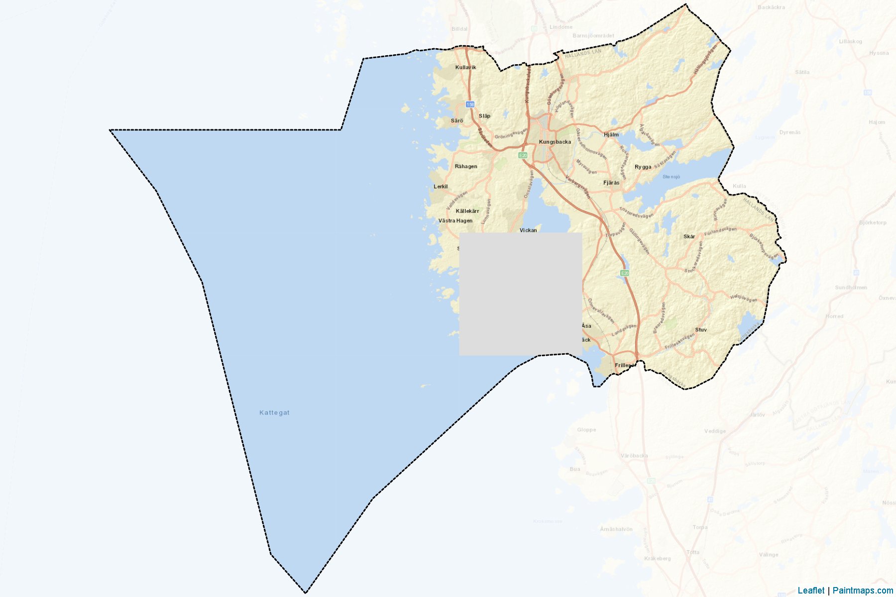 Muestras de recorte de mapas Kungsbacka (Halland)-2