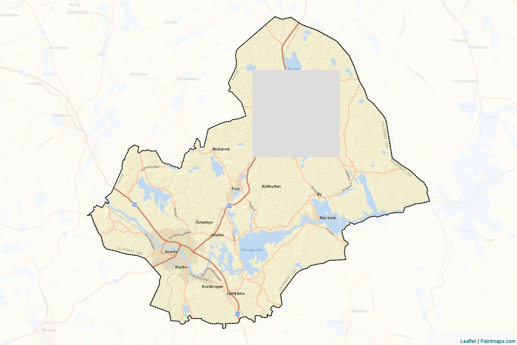 Avesta (Dalarna) Map Cropping Samples-2