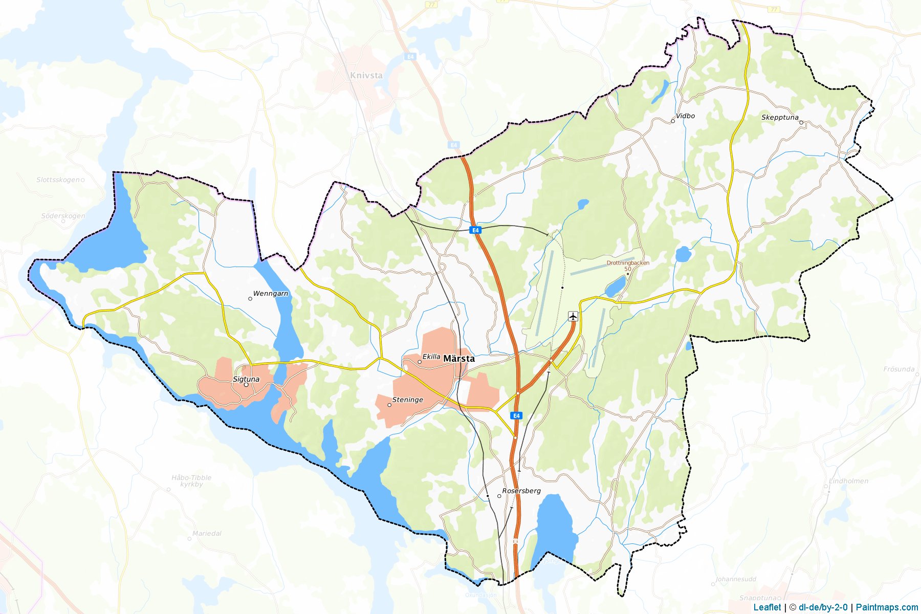 Muestras de recorte de mapas Sigtuna (Stockholm)-1