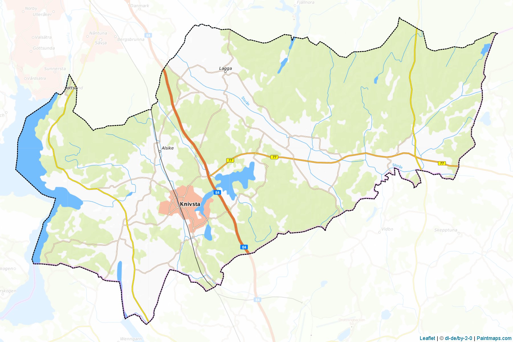 Muestras de recorte de mapas Knivsta (Uppsala)-1