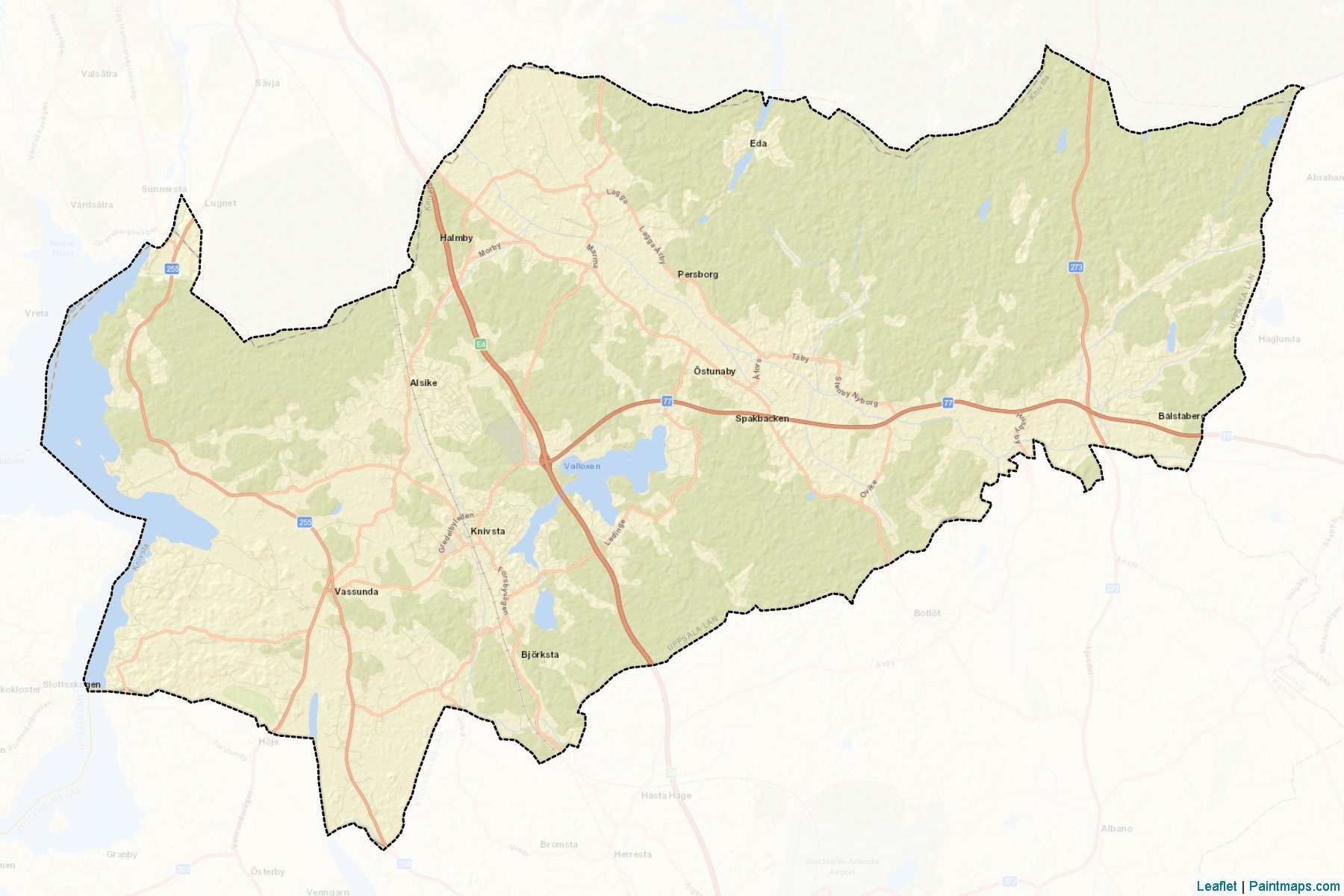 Muestras de recorte de mapas Knivsta (Uppsala)-2