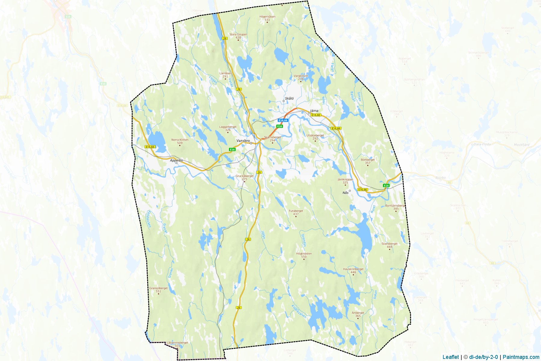 Vansbro (Dalarna) Map Cropping Samples-1