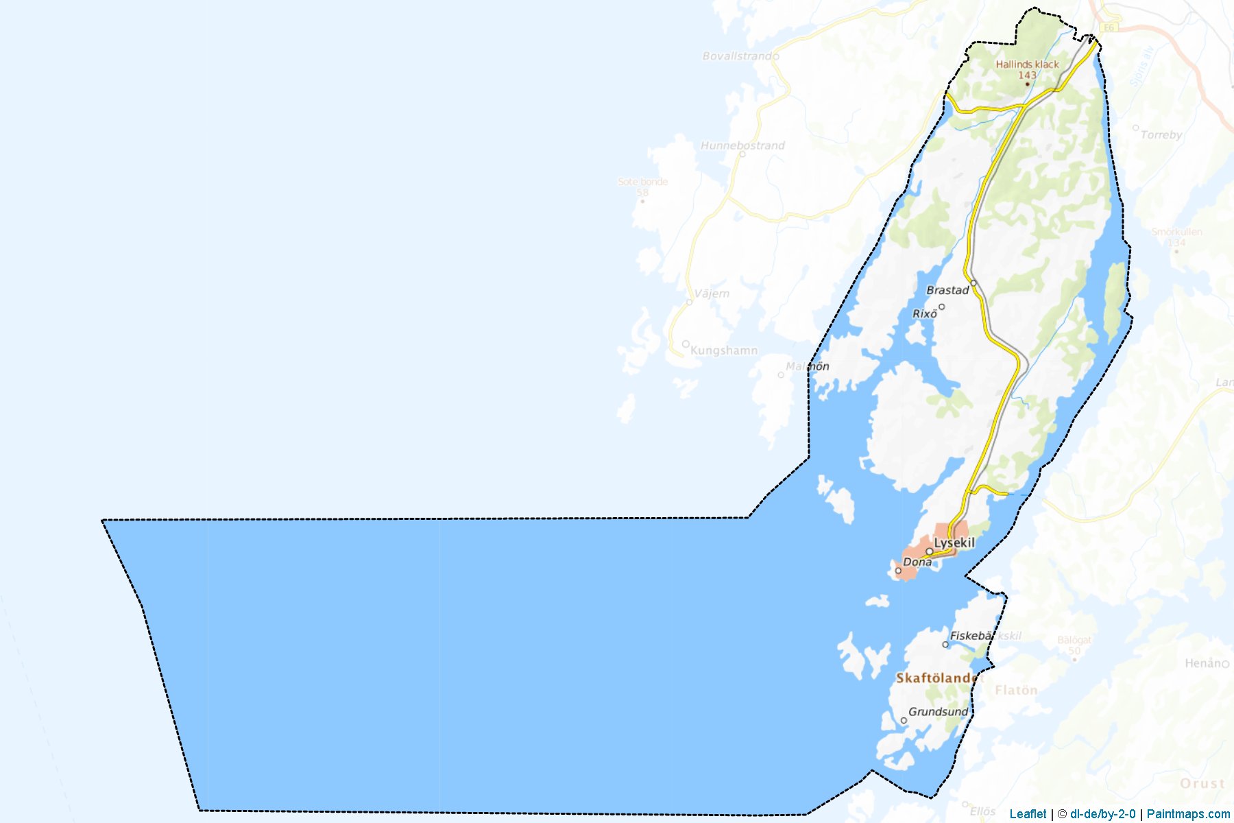 Lysekil (Vastra Gotaland) Map Cropping Samples-1