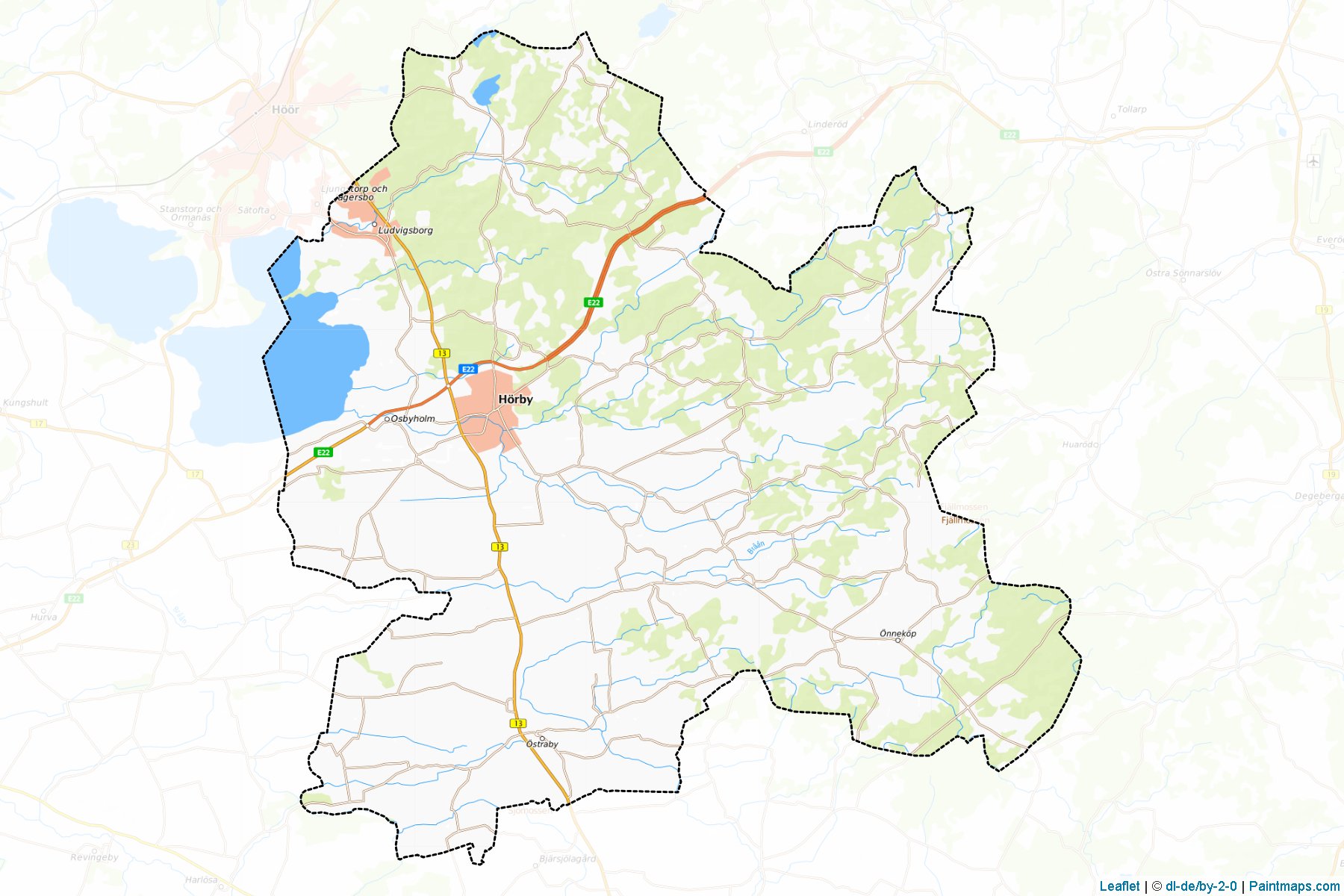 Horby (Skåne ili) Haritası Örnekleri-1