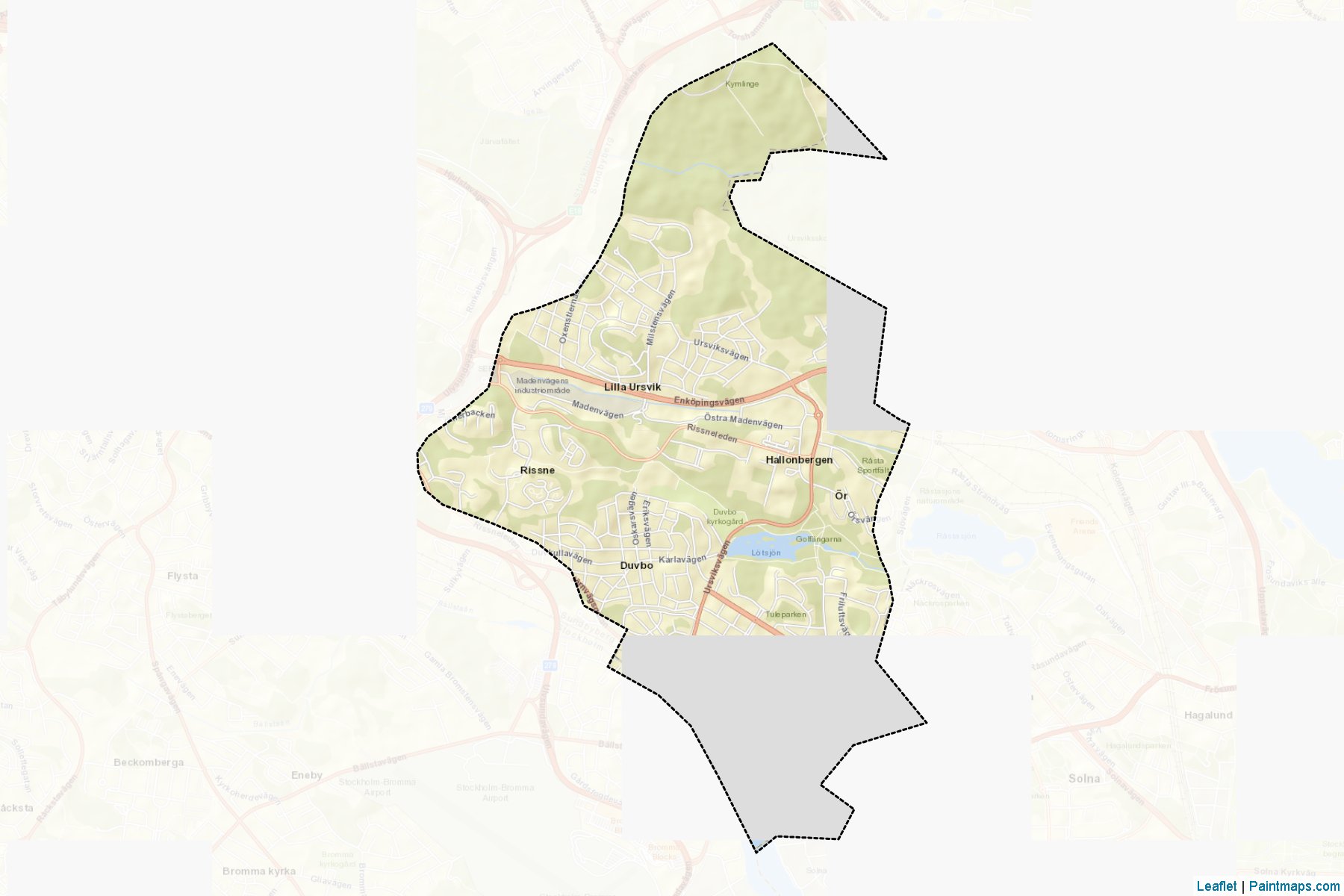 Sundbyberg (Stokholm ili) Haritası Örnekleri-2