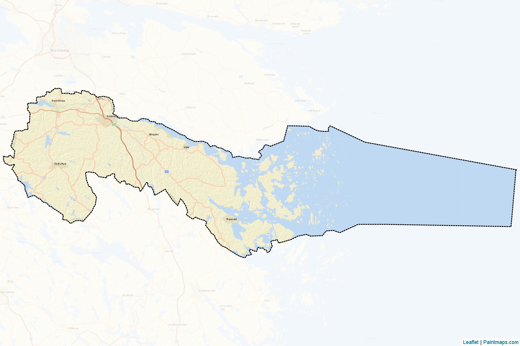 Soderkoping (Ostergotland) Map Cropping Samples-2