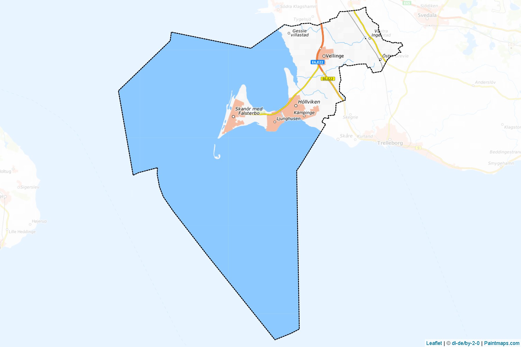 Vellinge (Scania) Map Cropping Samples-1