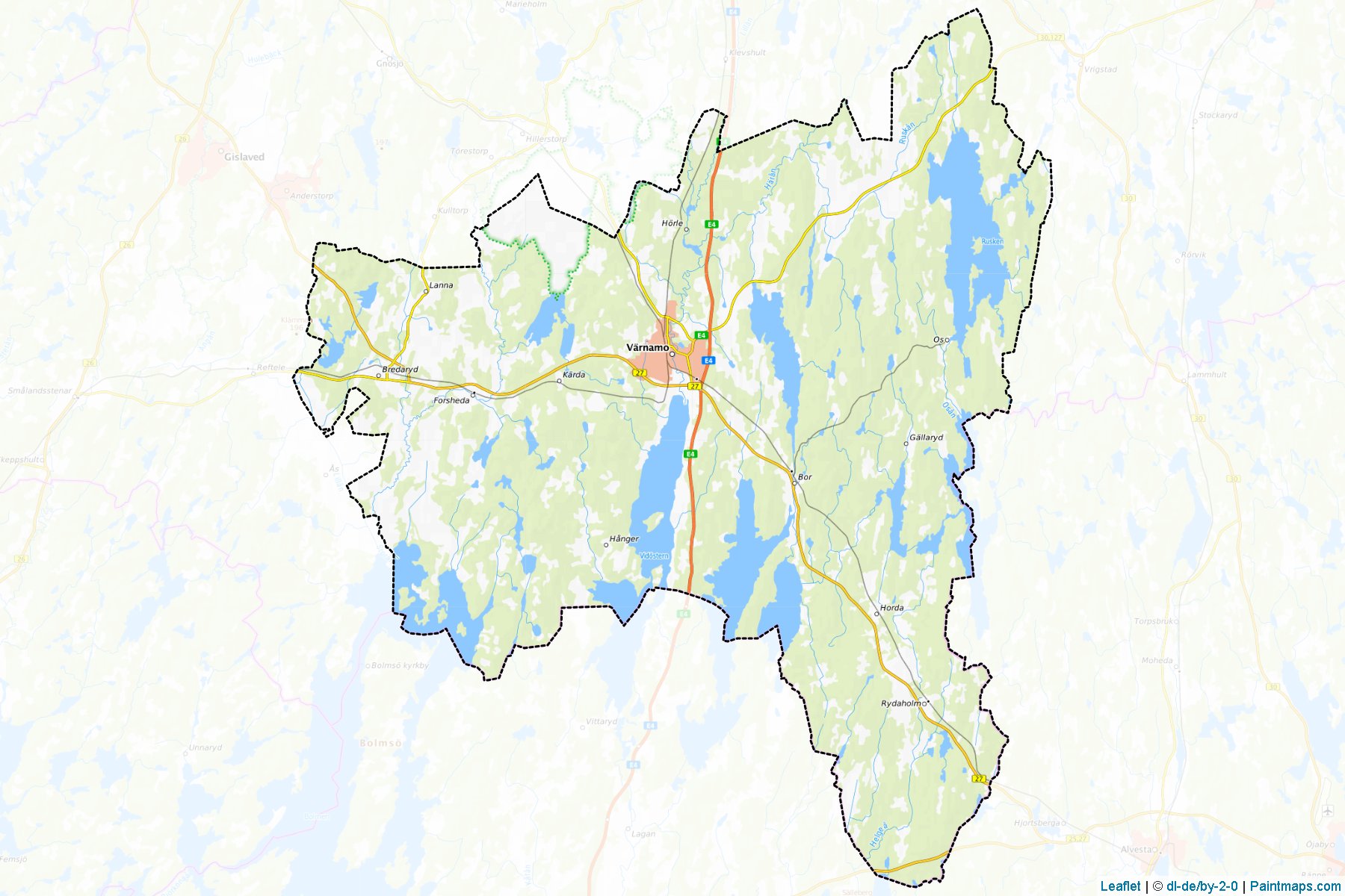 Varnamo (Jonkoping) Map Cropping Samples-1