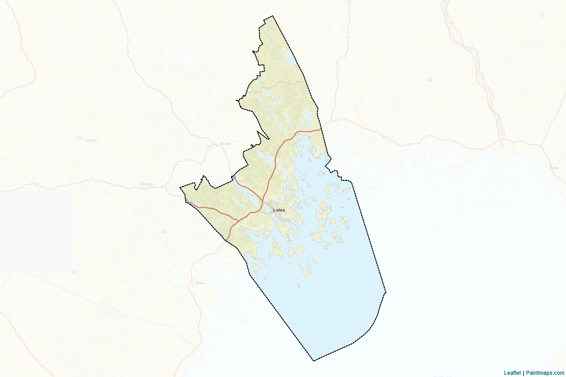 Lulea (Norrbotten) Map Cropping Samples-2