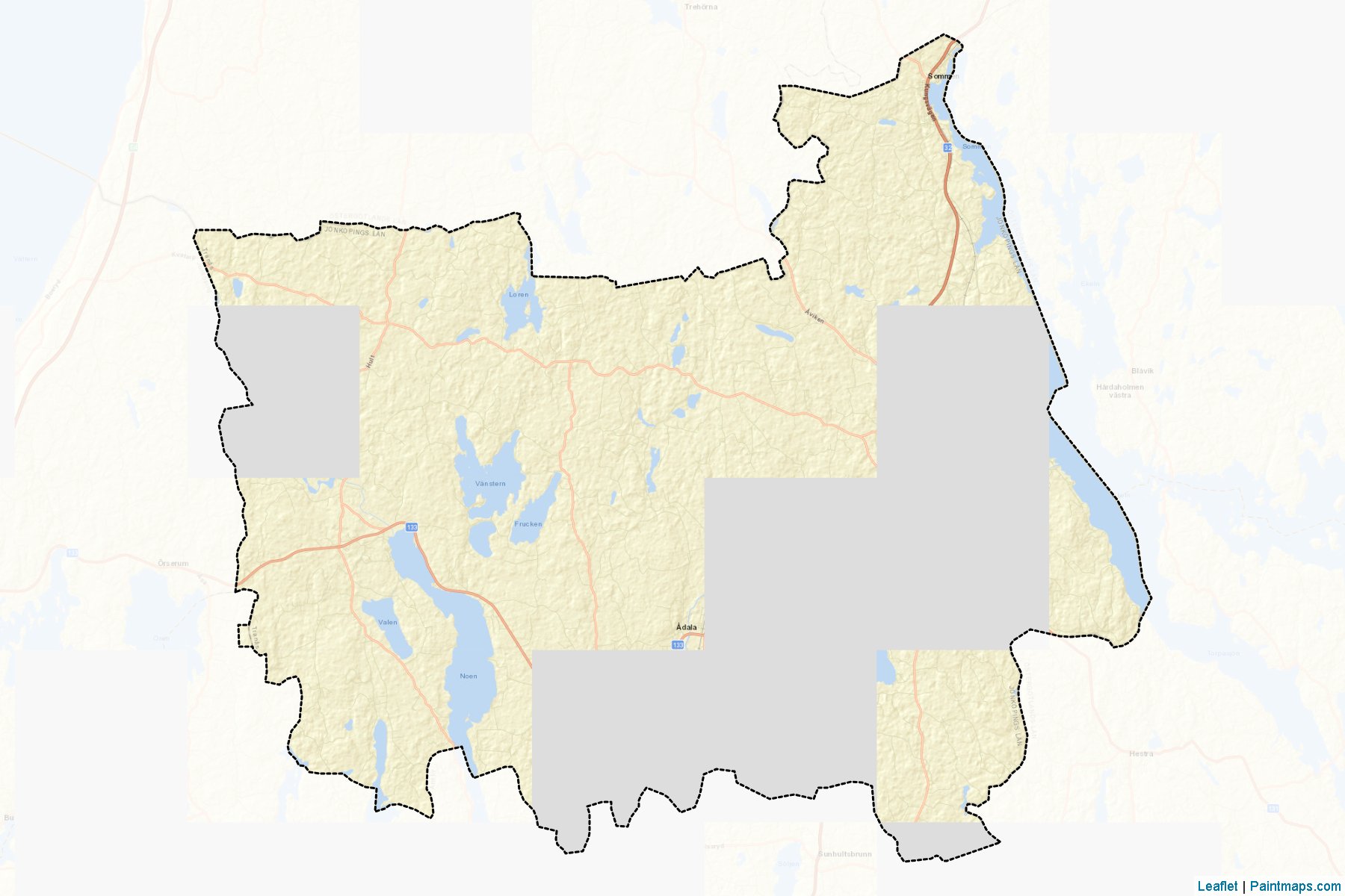 Muestras de recorte de mapas Tranas (Jonkoping)-2