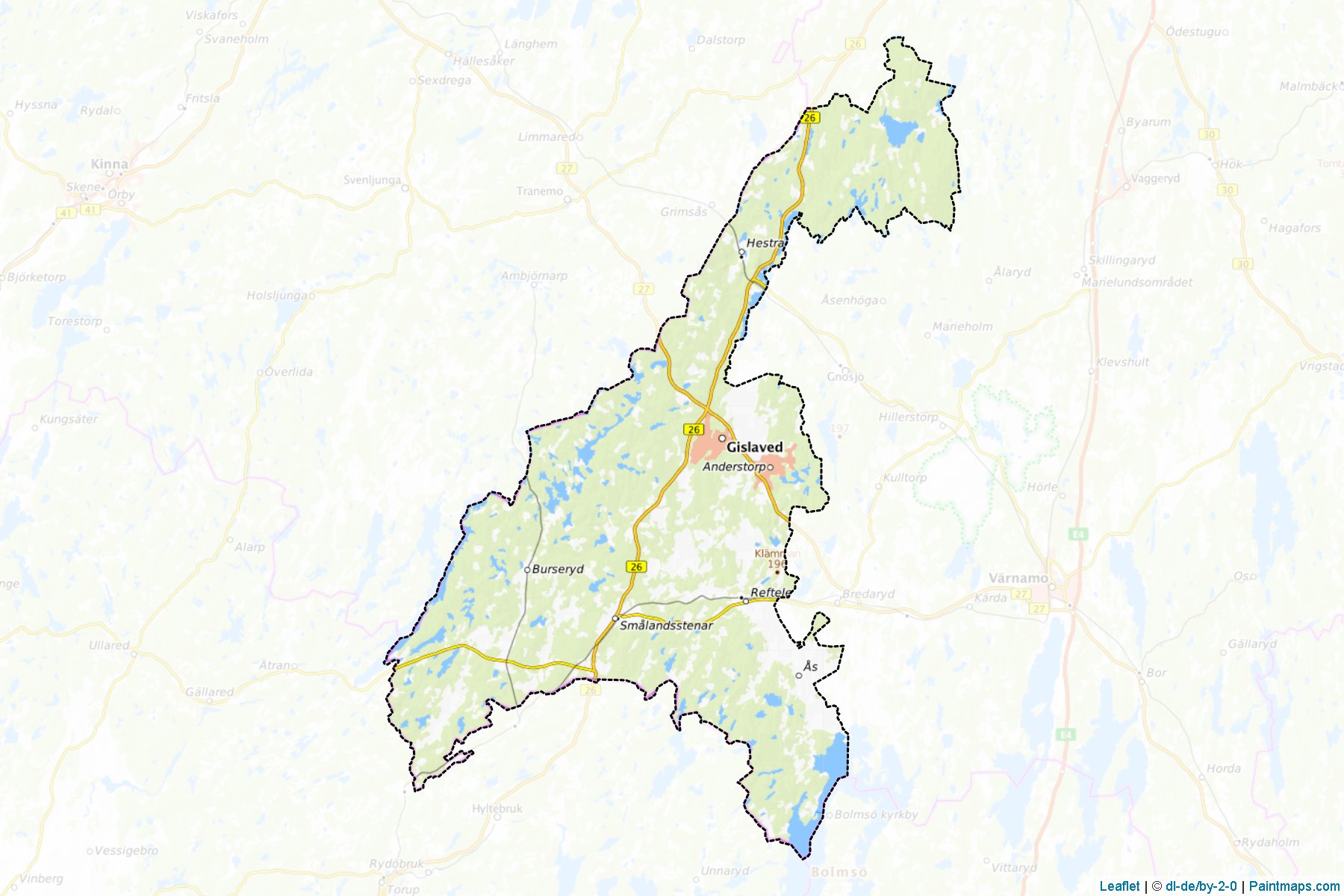 Gislaved (Jonkoping) Map Cropping Samples-1