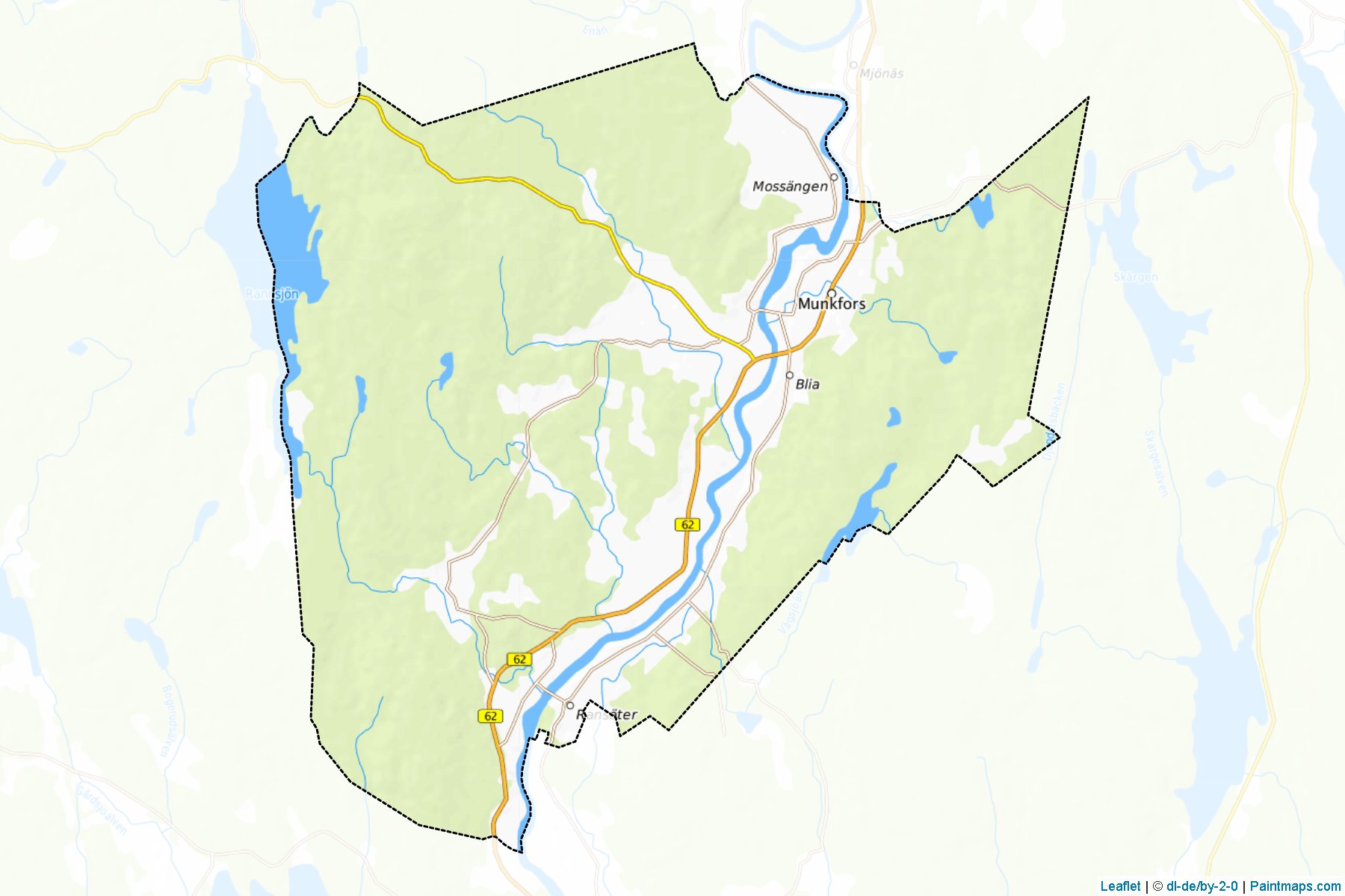 Munkfors (Varmland) Map Cropping Samples-1