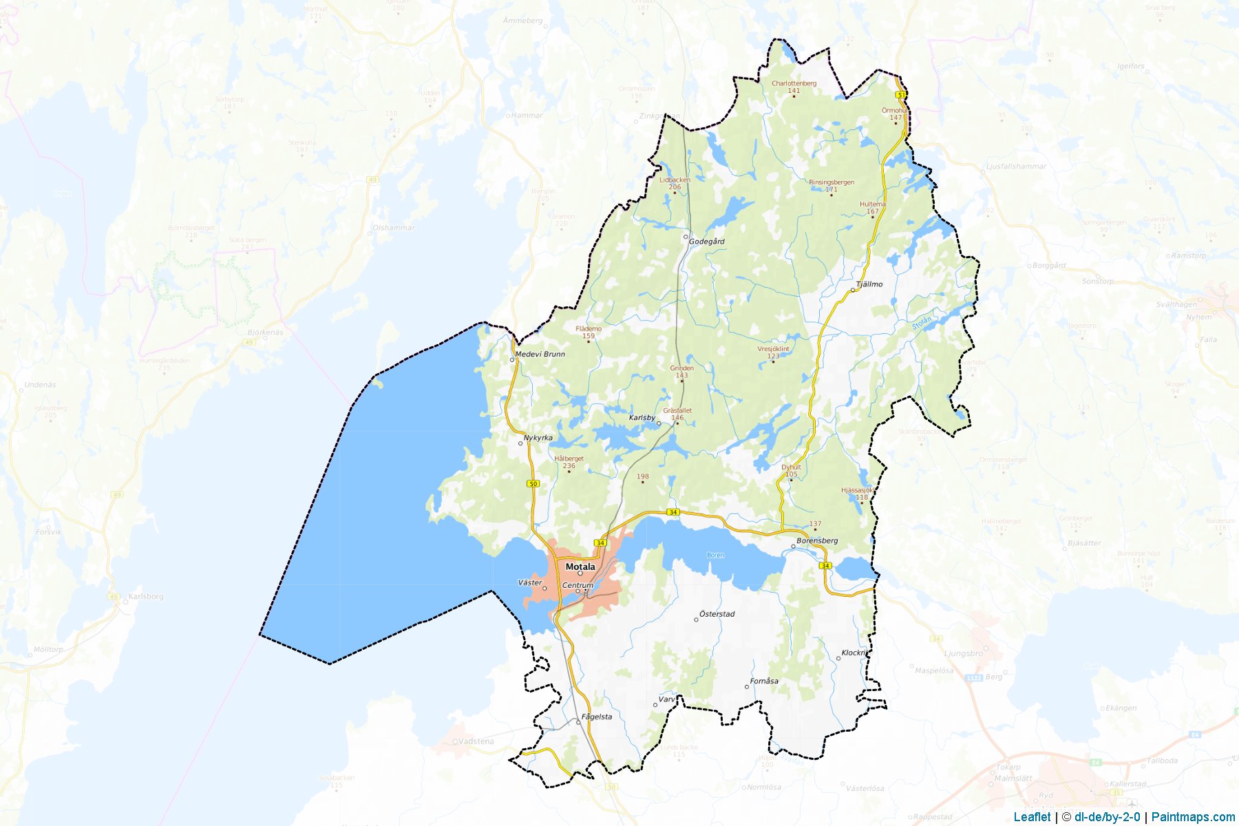 Motala (Ostergotland) Map Cropping Samples-1