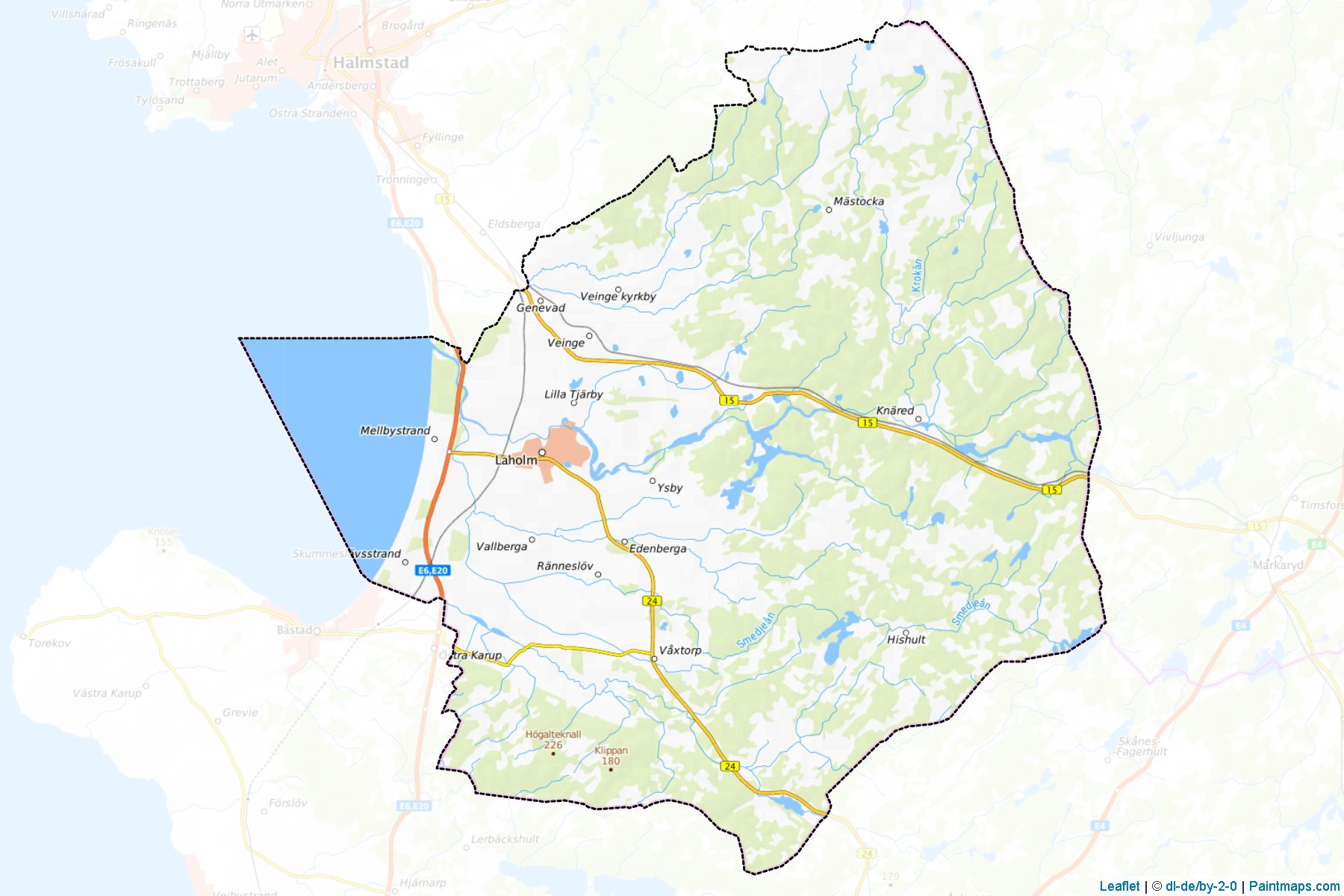 Laholm (Halland) Map Cropping Samples-1