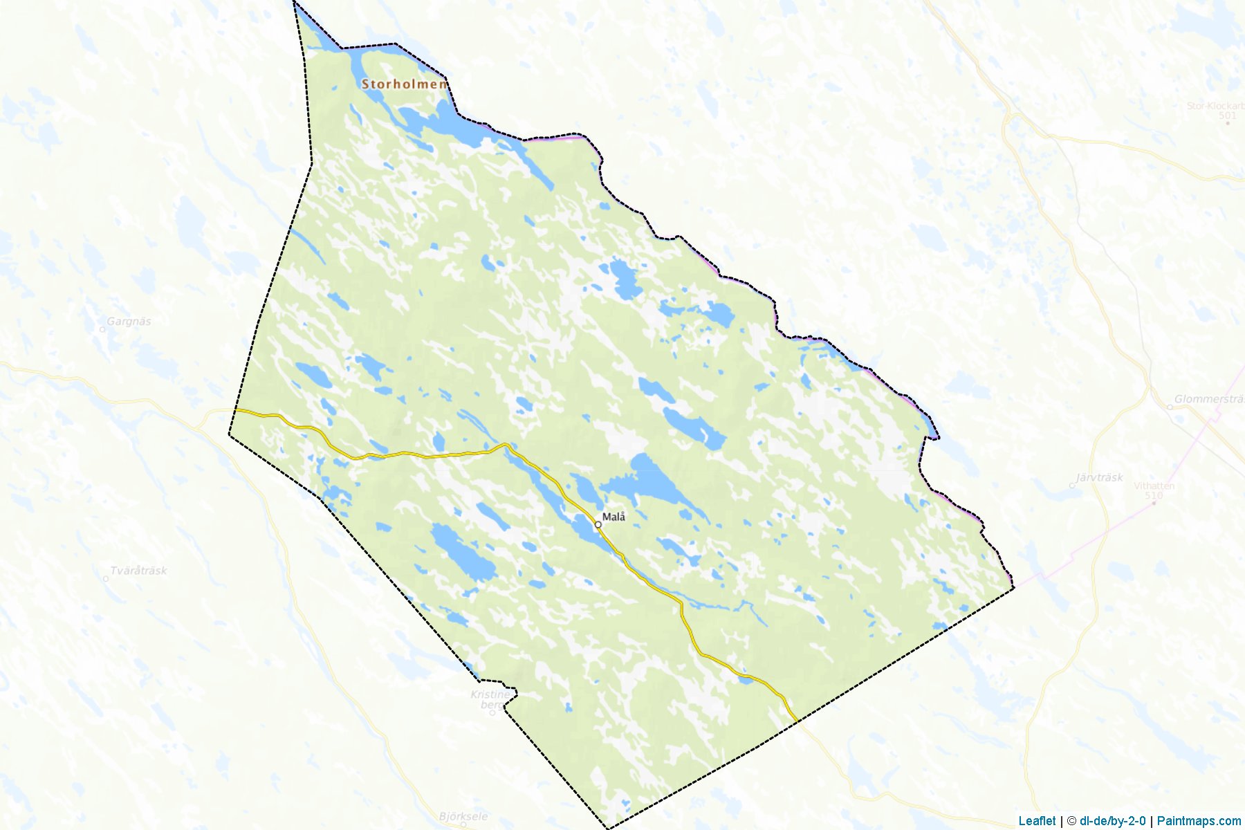 Mala (Vasterbotten County) Map Cropping Samples-1