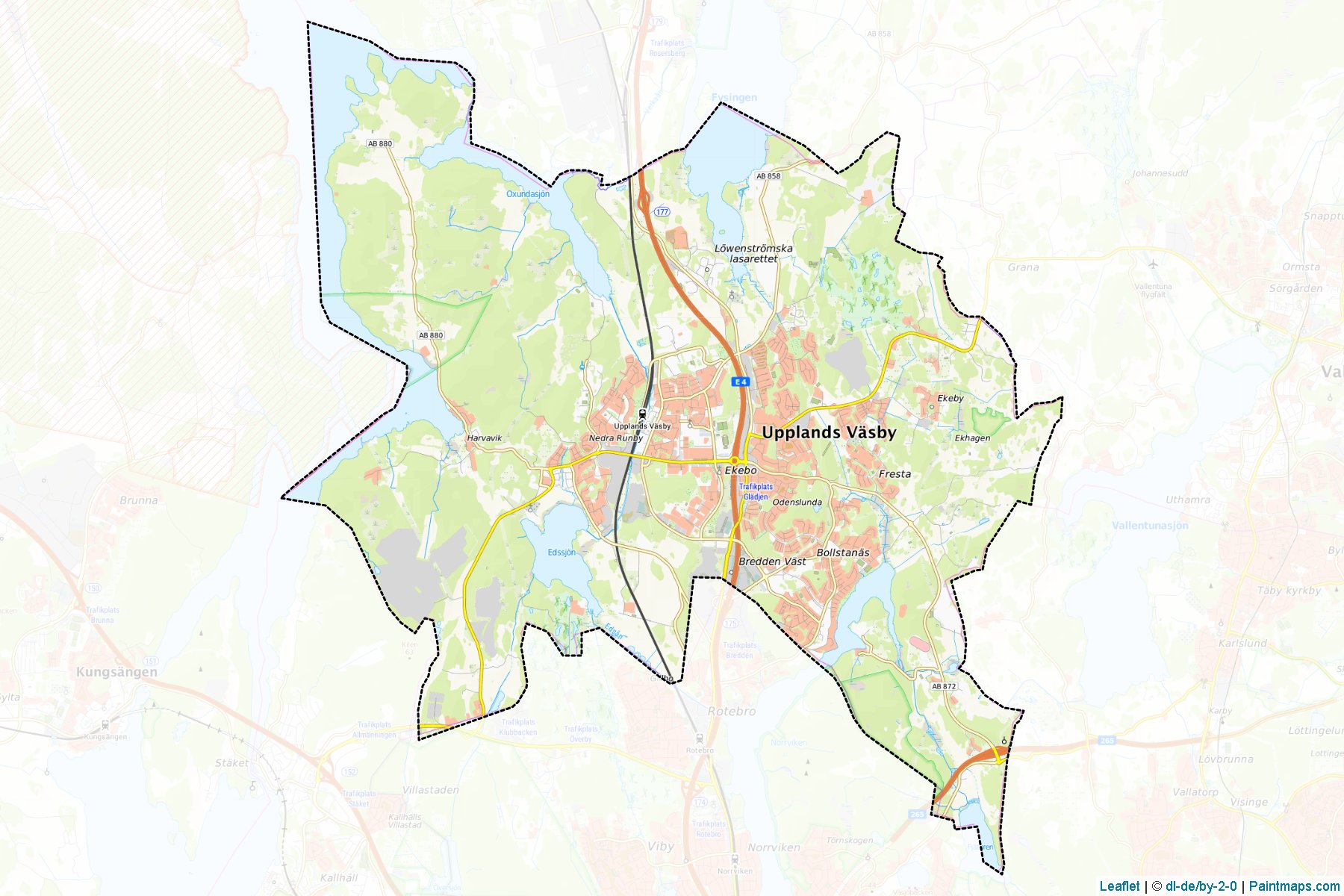 Upplands-Vasby (Stockholm) Map Cropping Samples-1