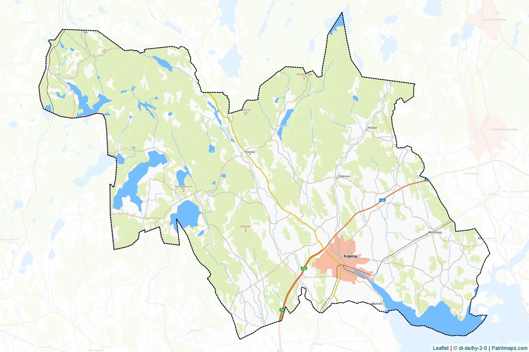 Koping (Vastmanland) Map Cropping Samples-1