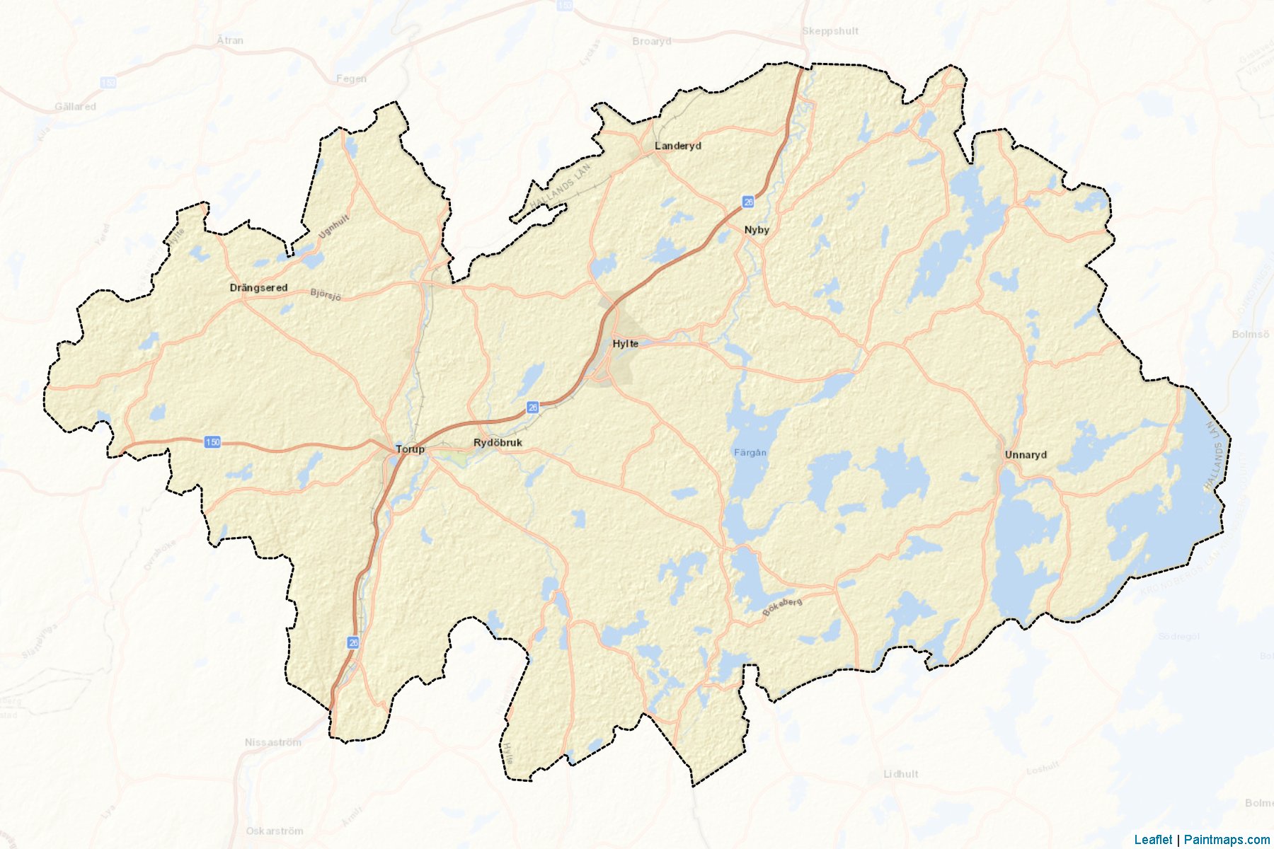 Hylte (Halland) Map Cropping Samples-2