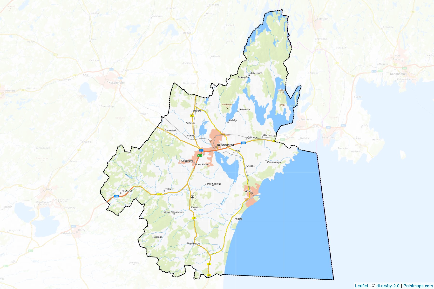 Kristianstad (Scania) Map Cropping Samples-1