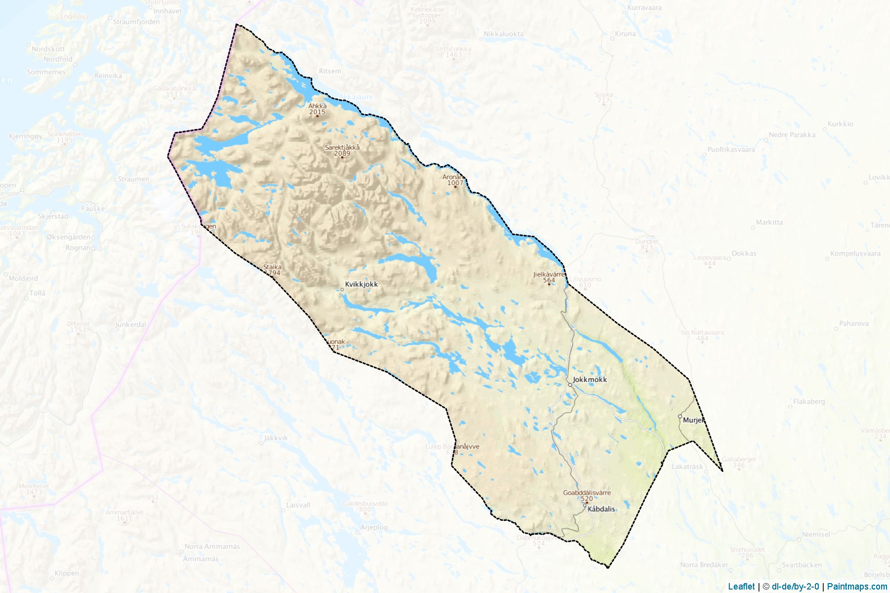 Jokkmokk (Norrbotten) Map Cropping Samples-1