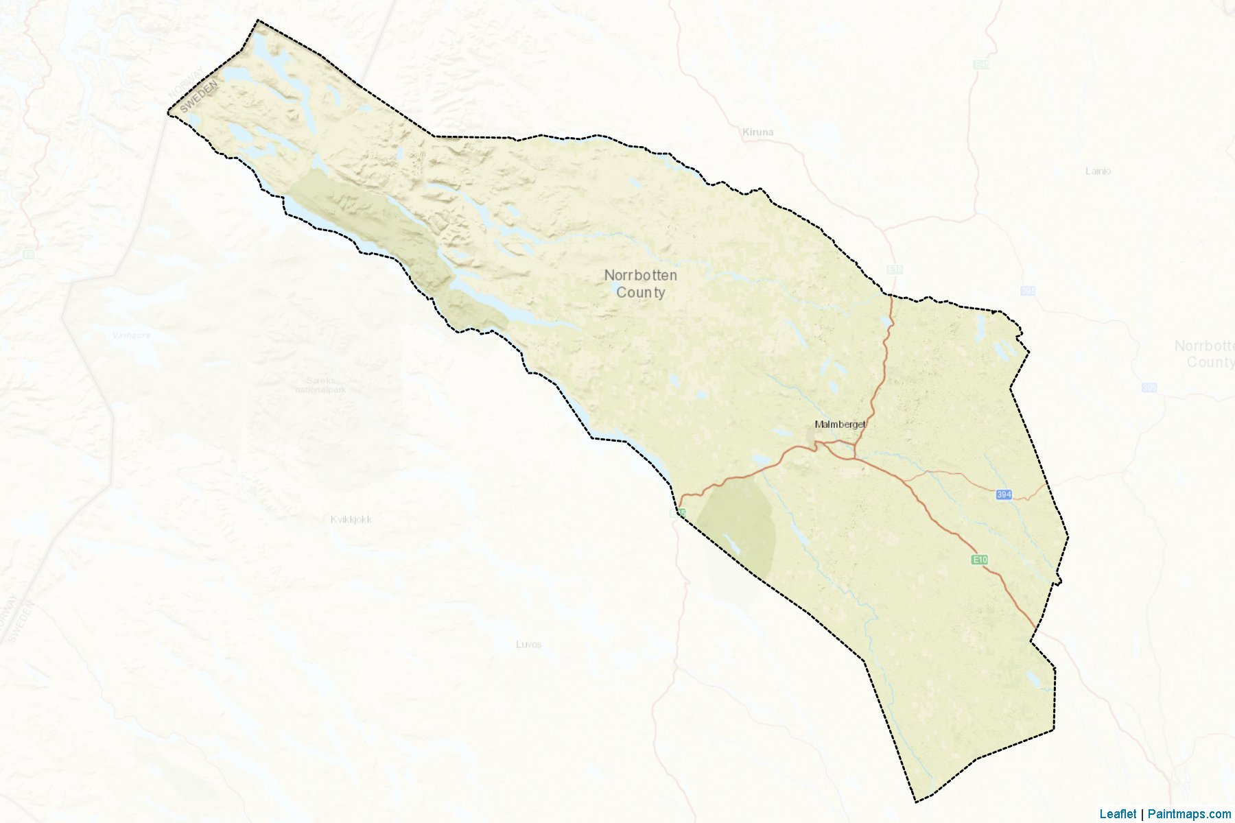 Gallivare (Norrbotten ili) Haritası Örnekleri-2