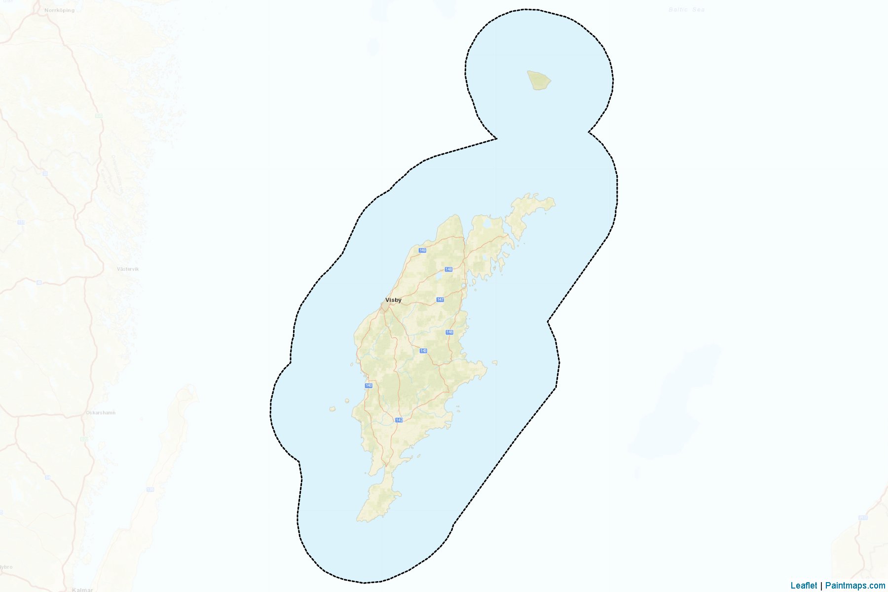 Muestras de recorte de mapas Gotland (Gotland)-2